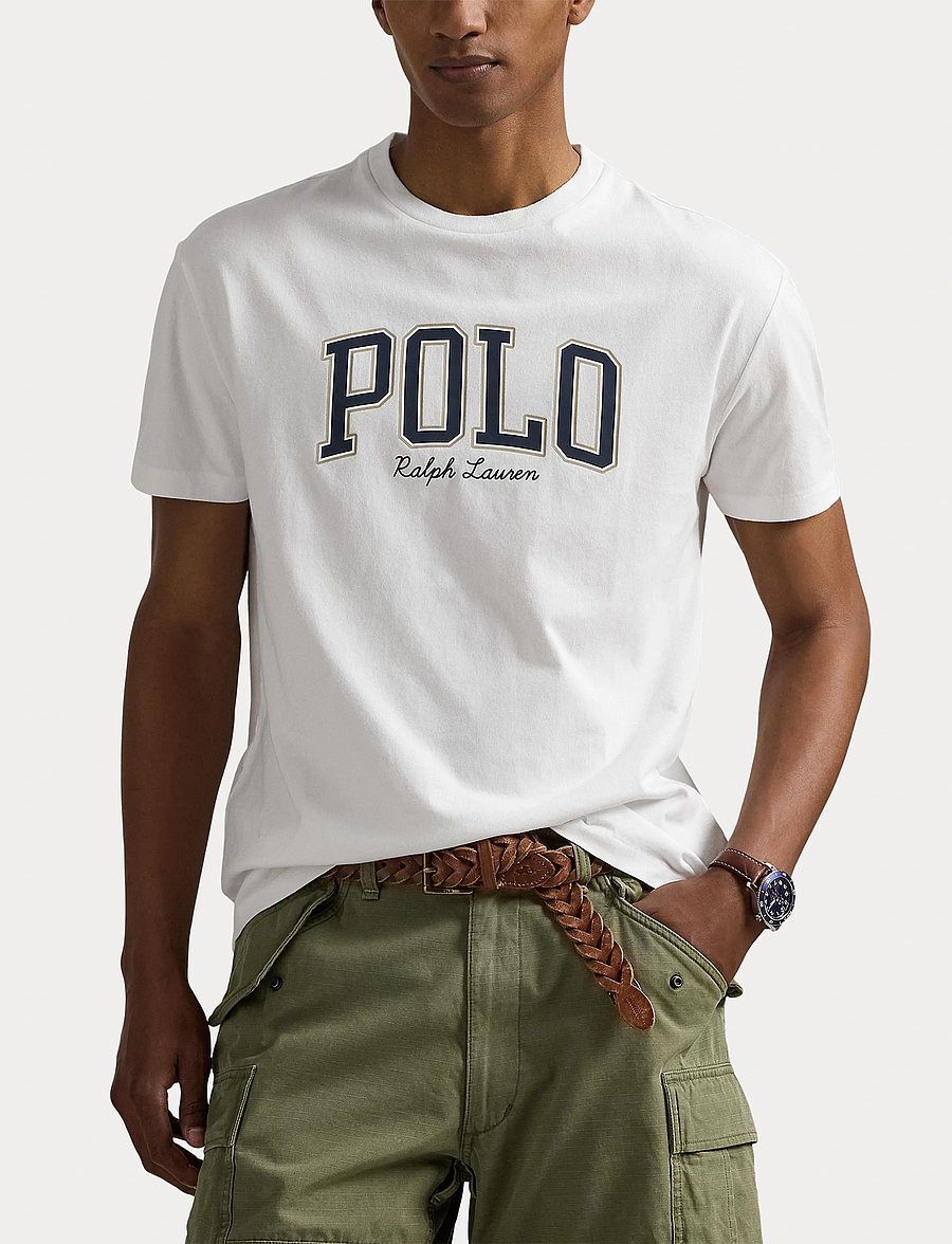 Polo Ralph Lauren - Custom Slim Fit Logo Jersey T-Shirt - kurzärmelig - white - 5