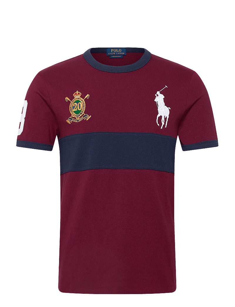 Polo Ralph Lauren - Custom Slim Fit 20th Anniversary T-Shirt - kurzärmelig - classic wine/newp - 0