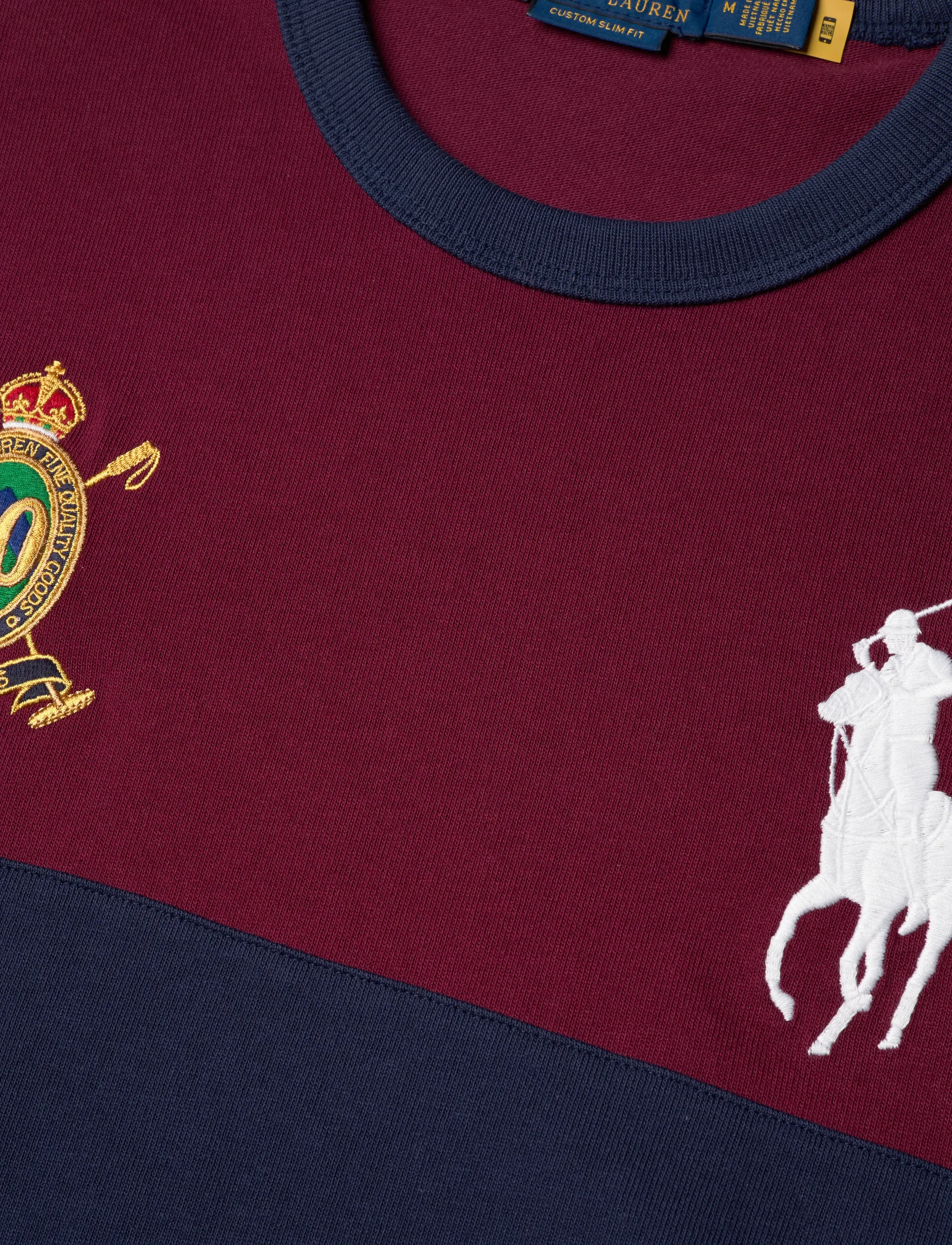 Polo Ralph Lauren - Custom Slim Fit 20th Anniversary T-Shirt - classic wine/newp - 2
