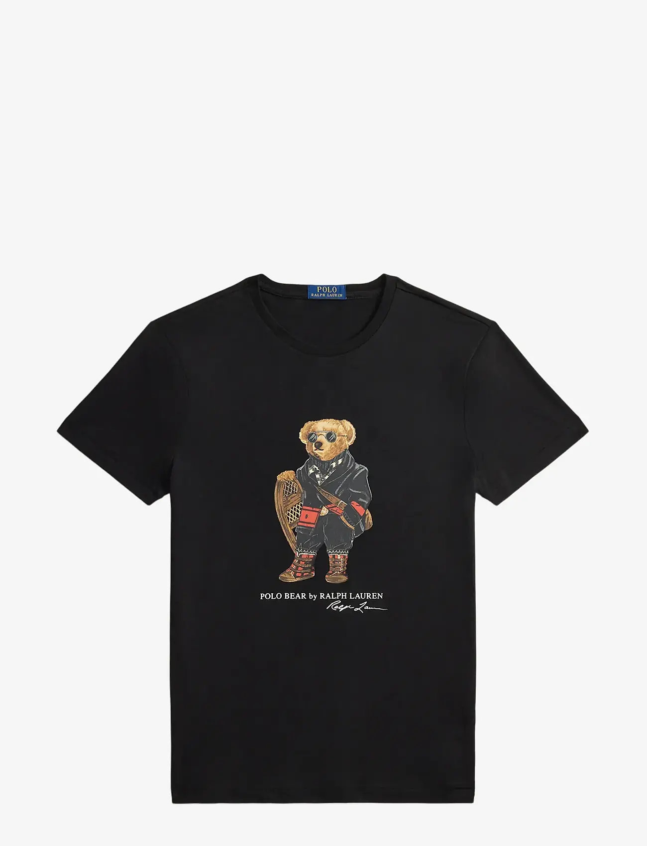 Polo Ralph Lauren - Custom Slim Fit Polo Bear Jersey T-Shirt - kortärmade t-shirts - fa25 polo black h - 1