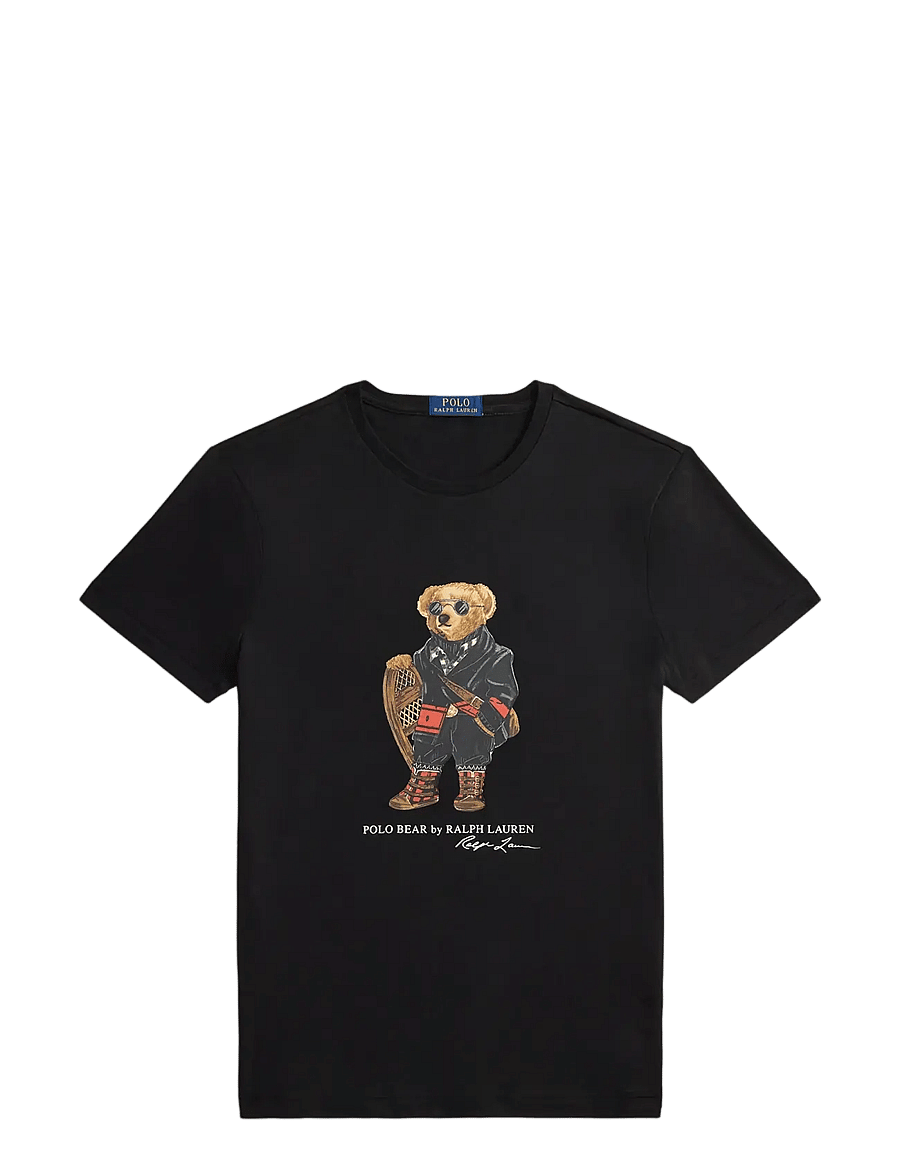 Polo Ralph Lauren - Custom Slim Fit Polo Bear Jersey T-Shirt - kurzärmelige t-shirts - fa25 polo black h - 1