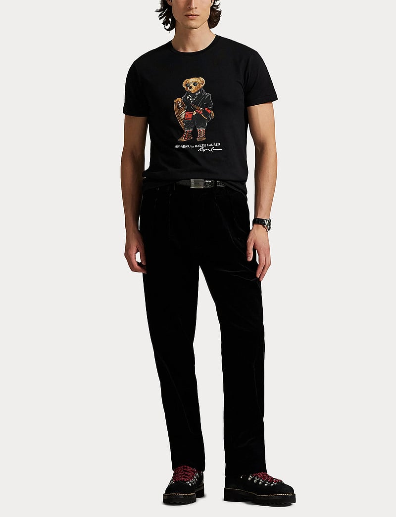 Polo Ralph Lauren - Custom Slim Fit Polo Bear Jersey T-Shirt - short-sleeved t-shirts - fa25 polo black h - 4