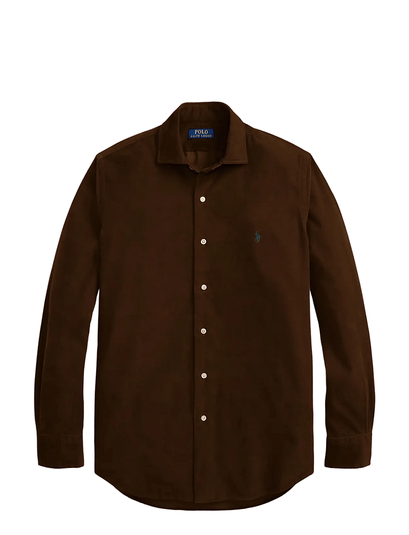 Polo Ralph Lauren - Slim Fit Corduroy Shirt - tavalised t-särgid - chocolate mousse - 1