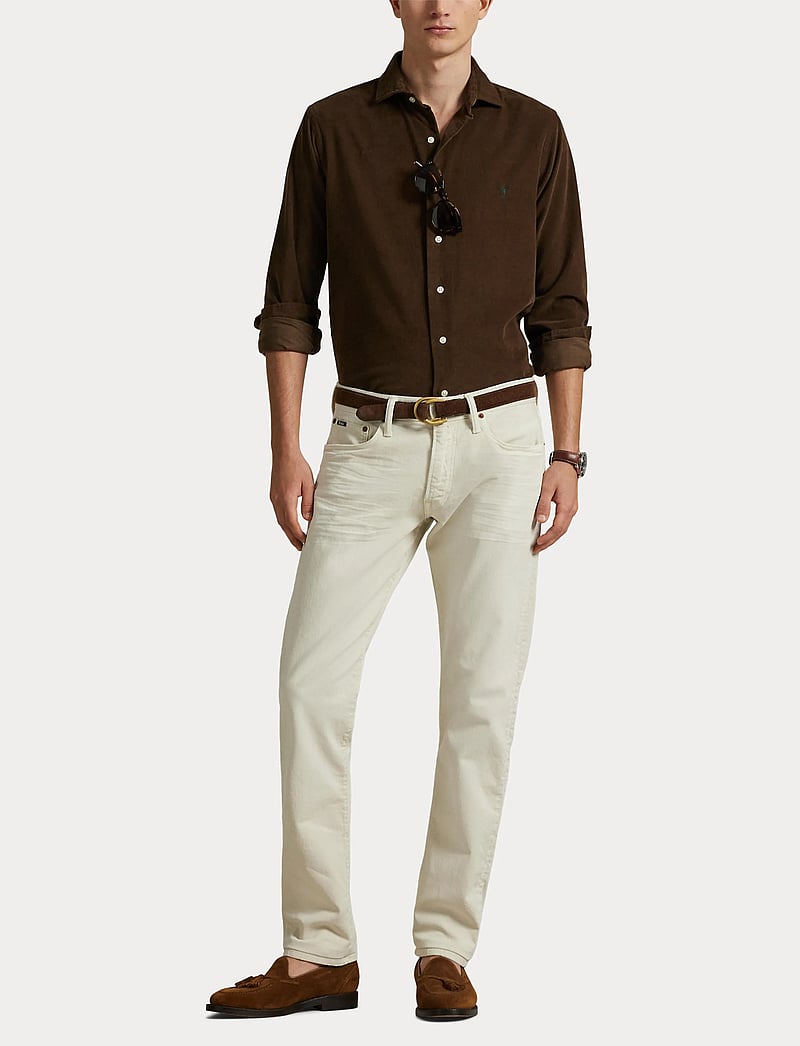 Polo Ralph Lauren - Slim Fit Corduroy Shirt - tavalised t-särgid - chocolate mousse - 4