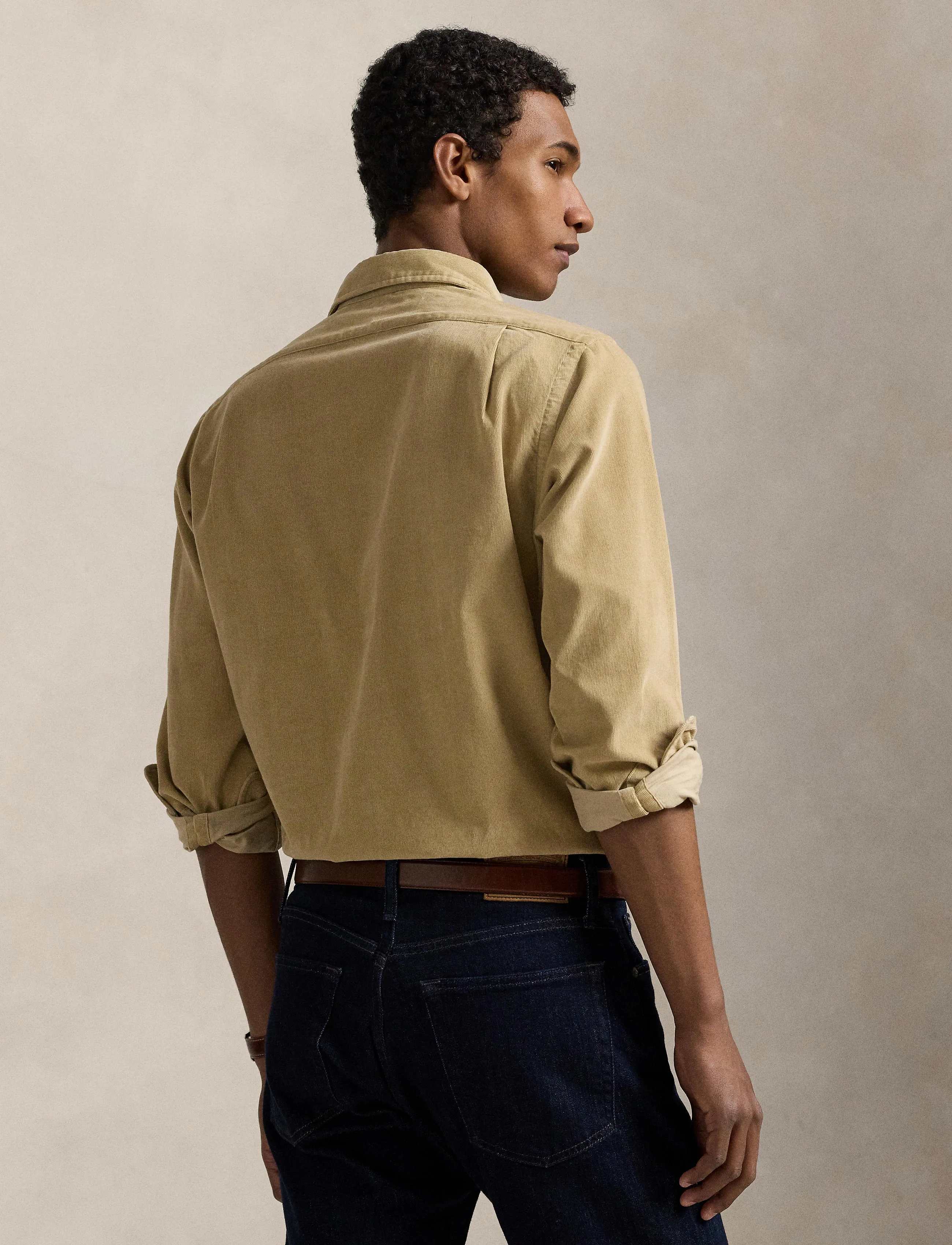Polo Ralph Lauren - Slim Fit Corduroy Shirt - velvet särgid - coastal beige - 2