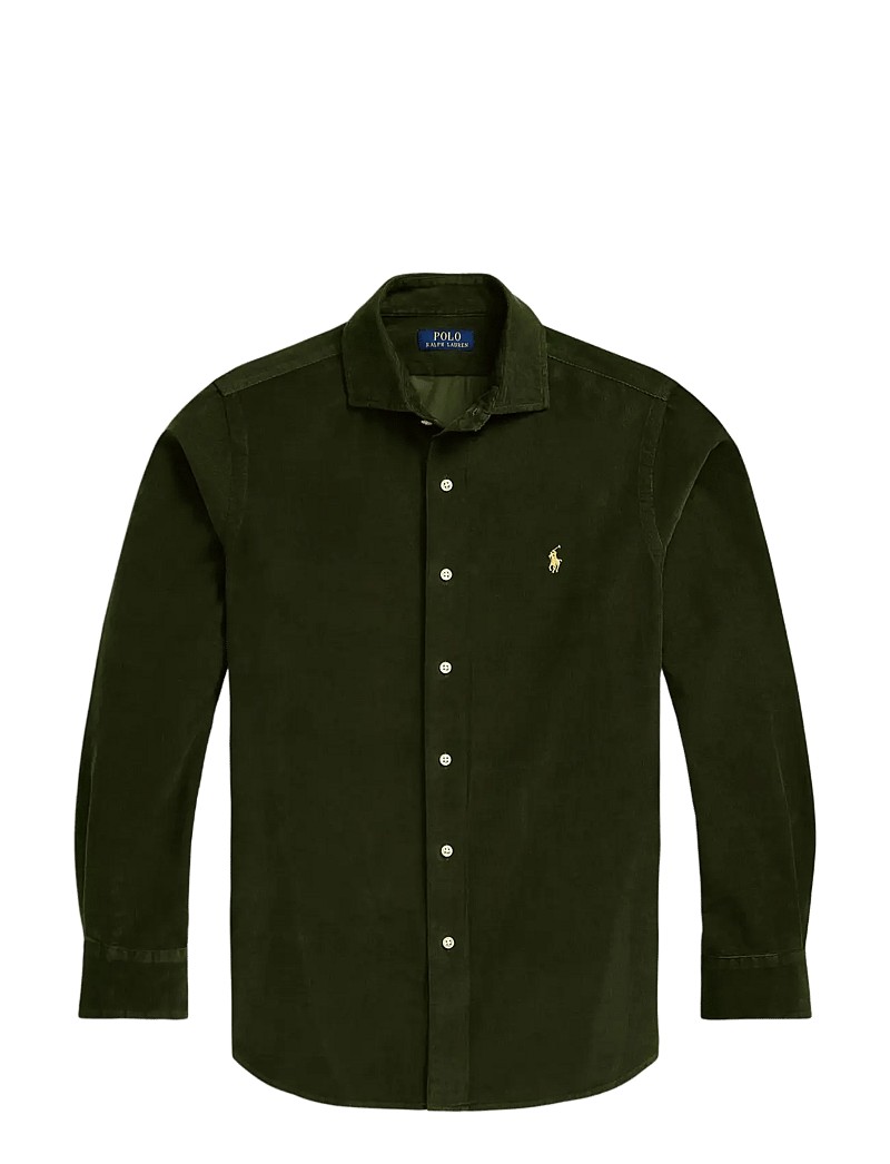 Polo Ralph Lauren - Slim Fit Corduroy Shirt - tavalised t-särgid - estate olive - 1