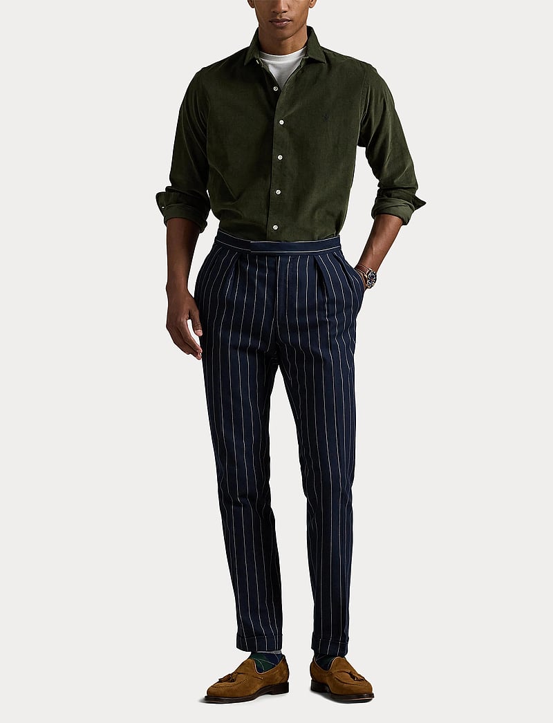 Polo Ralph Lauren - Slim Fit Corduroy Shirt - tavalised t-särgid - estate olive - 4