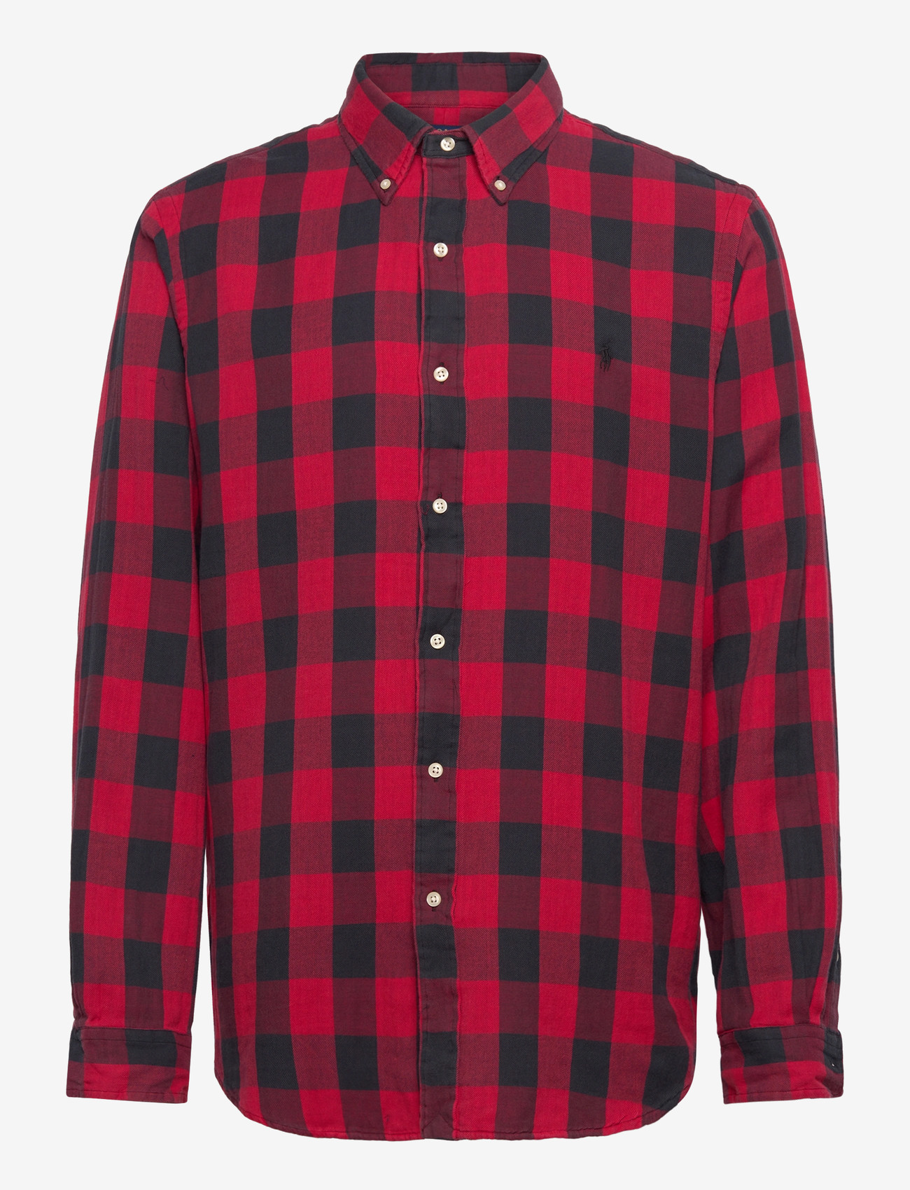 Polo Ralph Lauren - Custom Fit Plaid Double-Faced Shirt - ruudulised särgid - 1932b red/black - 0