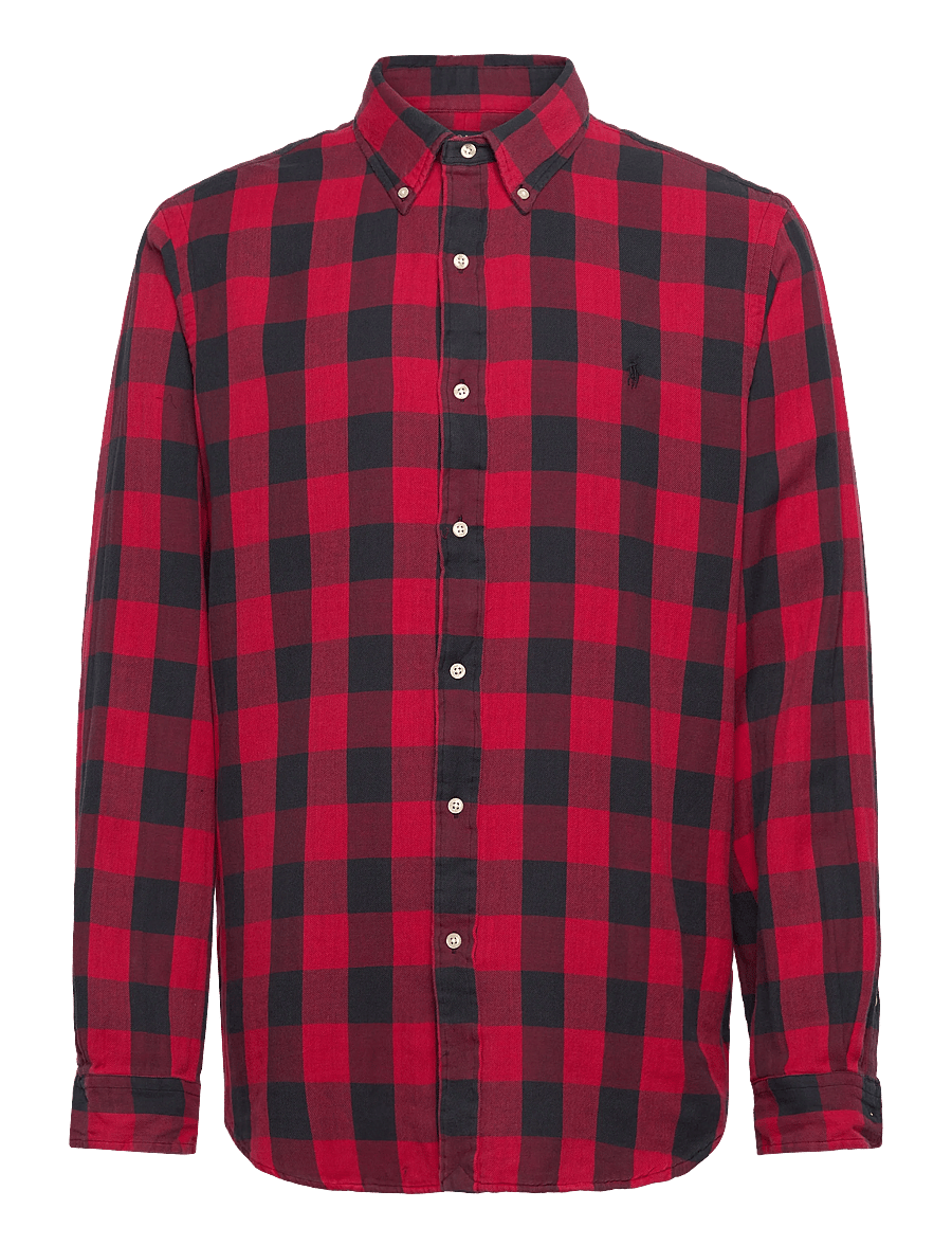Polo Ralph Lauren - Custom Fit Plaid Double-Faced Shirt - karierte hemden - 1932b red/black - 0