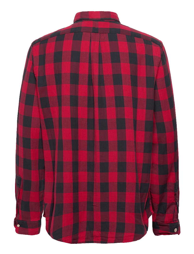 Polo Ralph Lauren - Custom Fit Plaid Double-Faced Shirt - ruudulised särgid - 1932b red/black - 1