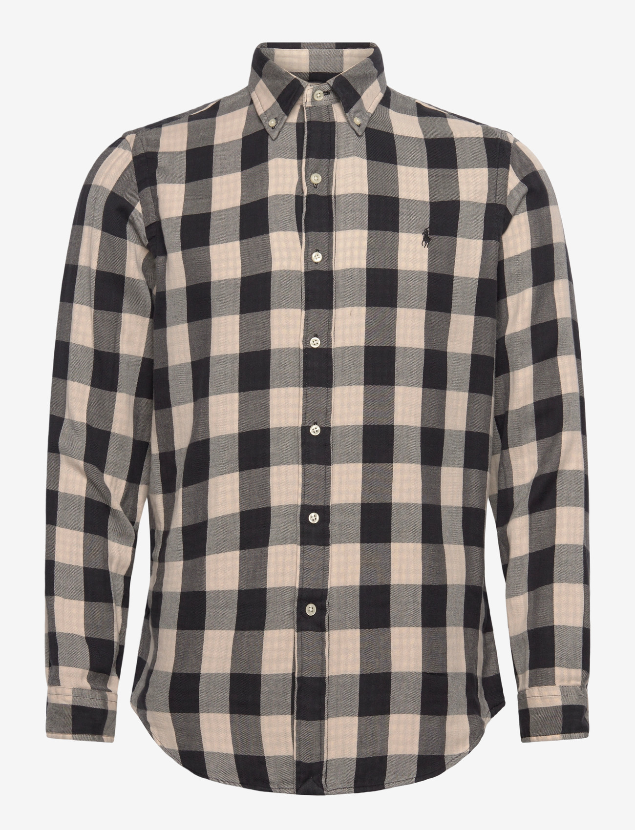 Polo Ralph Lauren - Custom Fit Plaid Double-Faced Shirt - karierte hemden - 1932 cream/black - 0