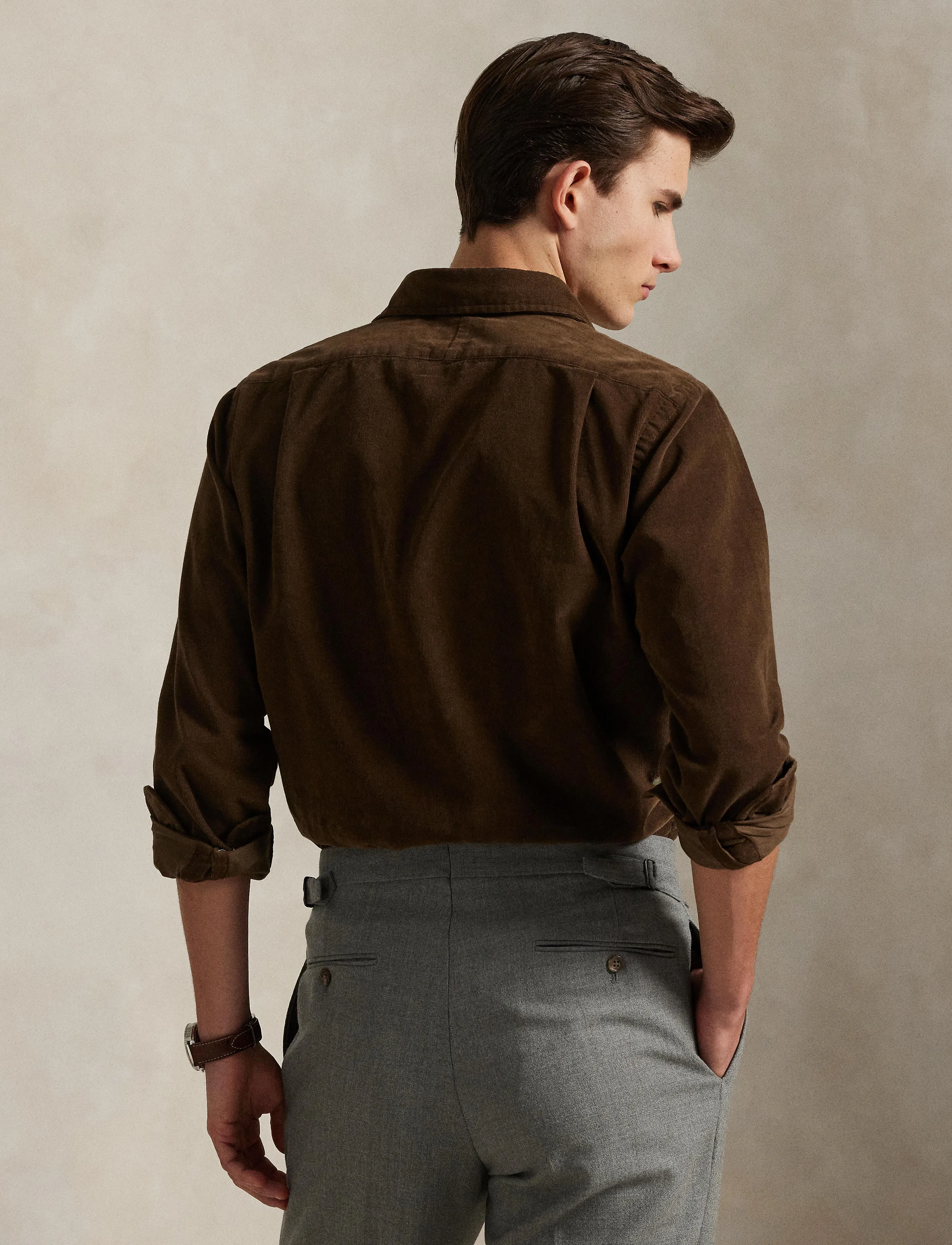 Polo Ralph Lauren - Custom Fit Corduroy Shirt - flauelsskyrtur - chocolate mousse - 2