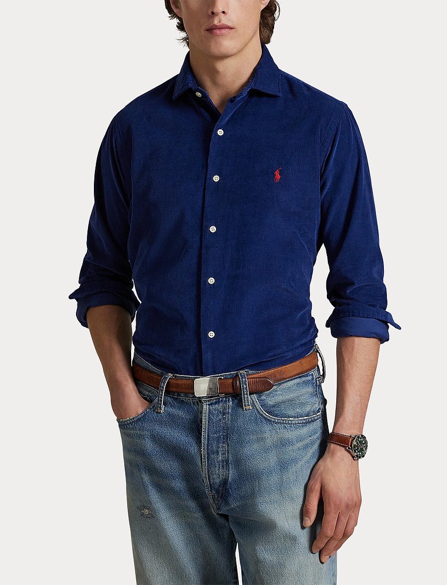 Polo Ralph Lauren - Custom Fit Corduroy Shirt - fløjlsskjorter - freshwater - 5
