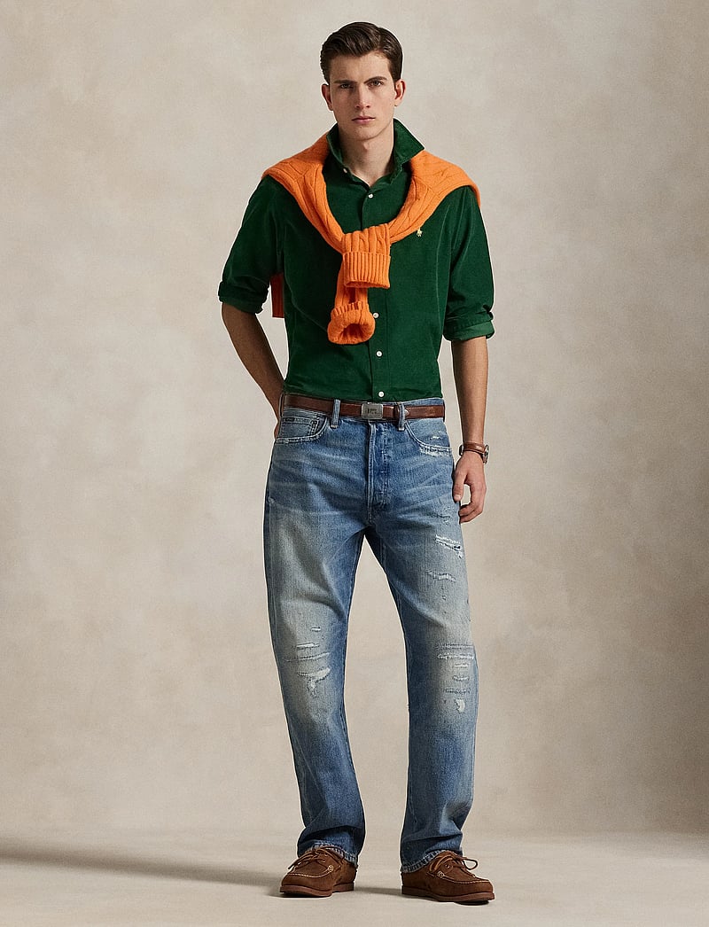 Polo Ralph Lauren - Custom Fit Corduroy Shirt - corduroy shirts - new forest - 0