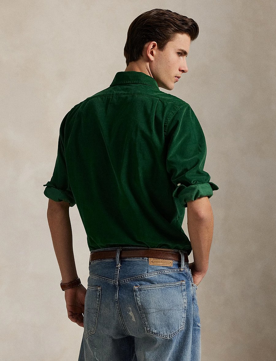 Polo Ralph Lauren - Custom Fit Corduroy Shirt - manchesterskjortor - new forest - 2