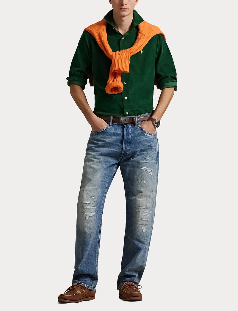 Polo Ralph Lauren - Custom Fit Corduroy Shirt - corduroy shirts - new forest - 4