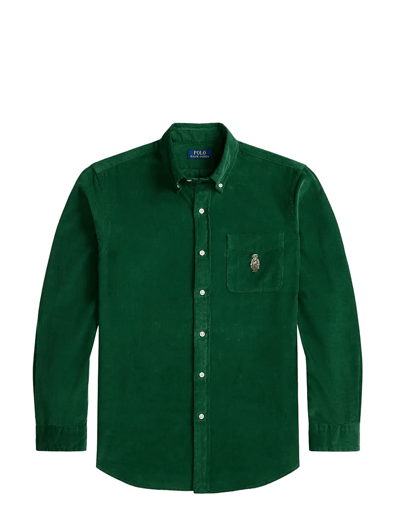 Polo Ralph Lauren - Custom Fit Polo Bear Corduroy Shirt - basic skjortor - 6912 new forest - 1
