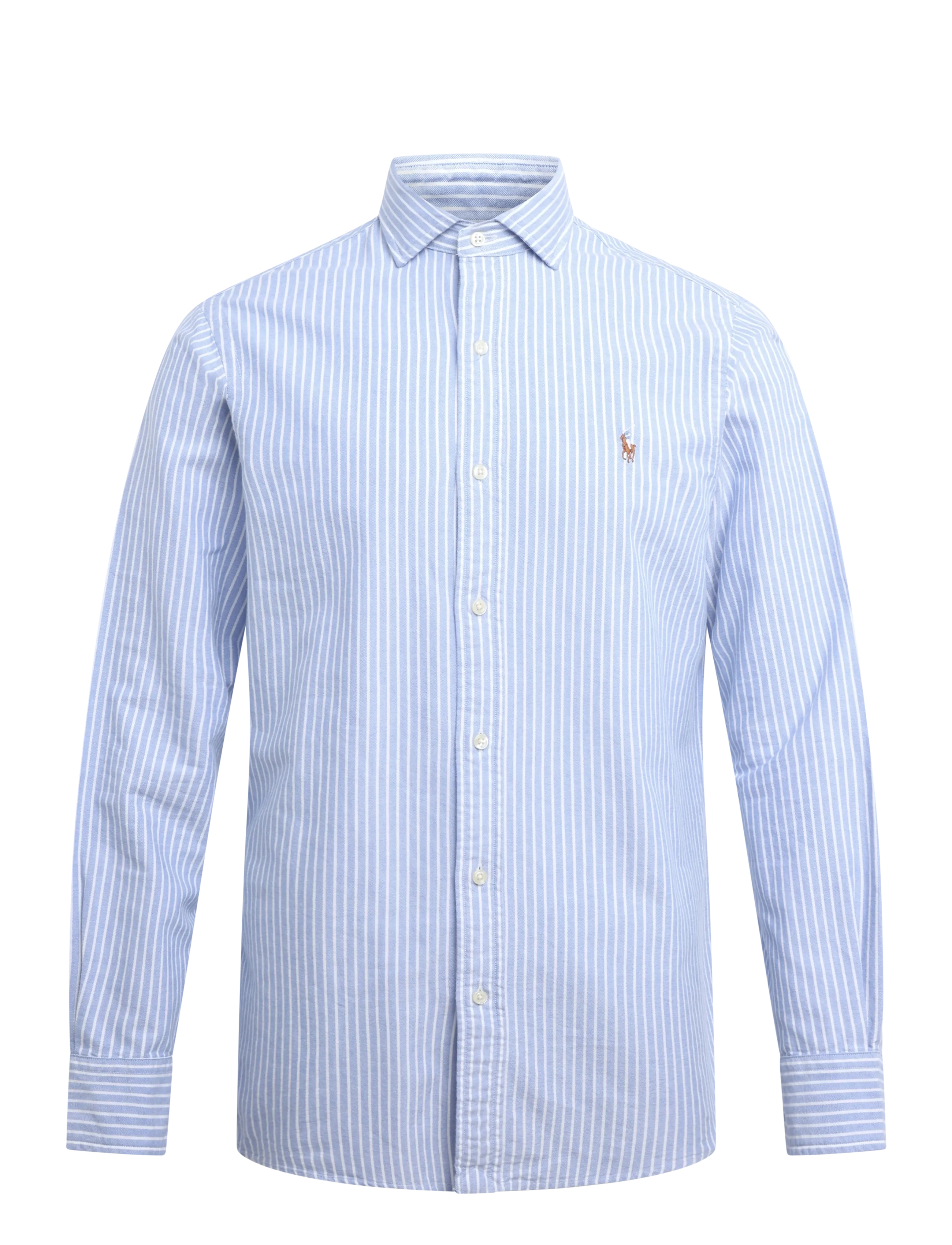 Polo Ralph Lauren Custom Fit Striped Oxford Shirt - Randiga skjortor - 7346A BLUE WHITE / blue