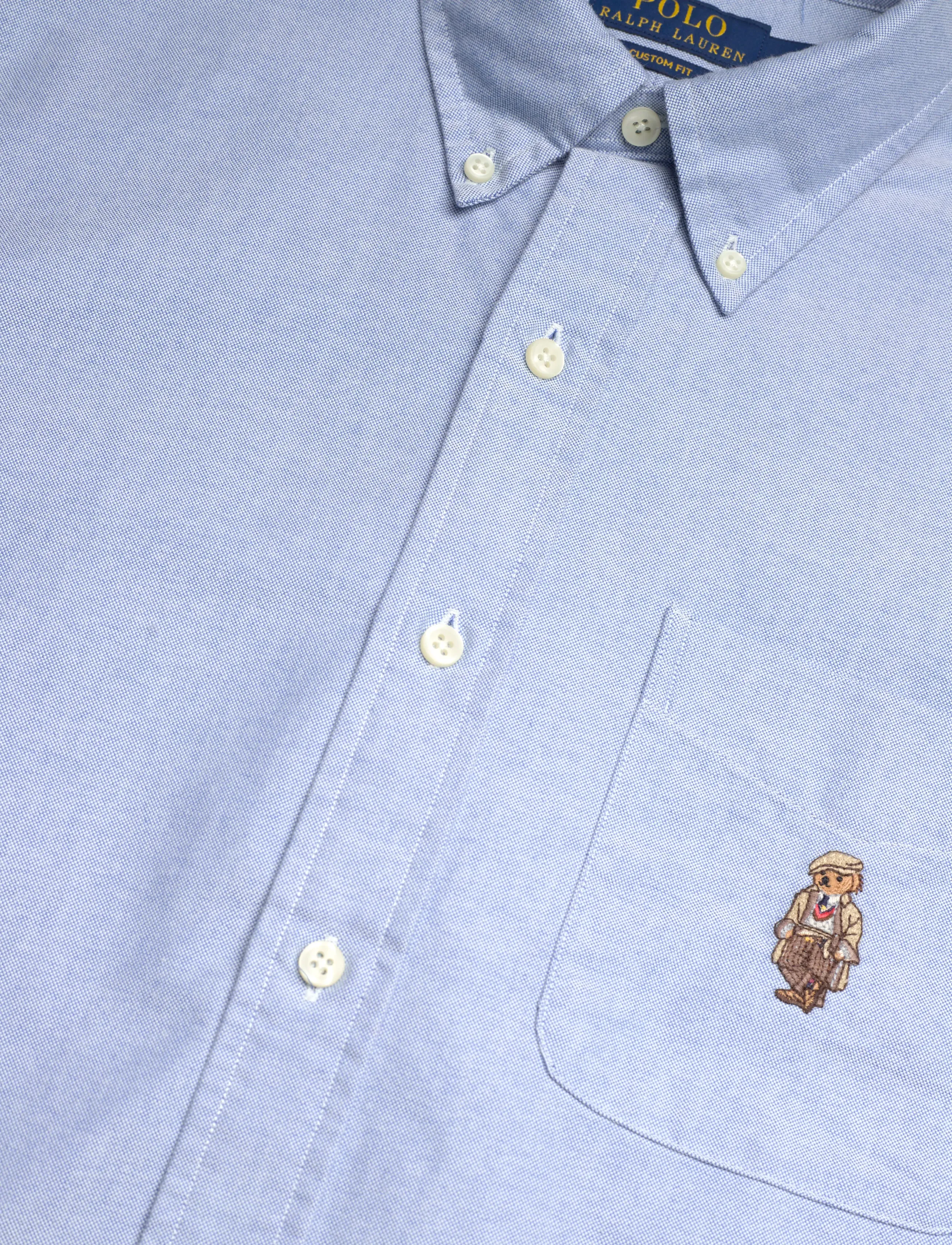 Polo Ralph Lauren - Custom Fit Polo Bear Oxford Shirt - 6885 bsr blue her - 3