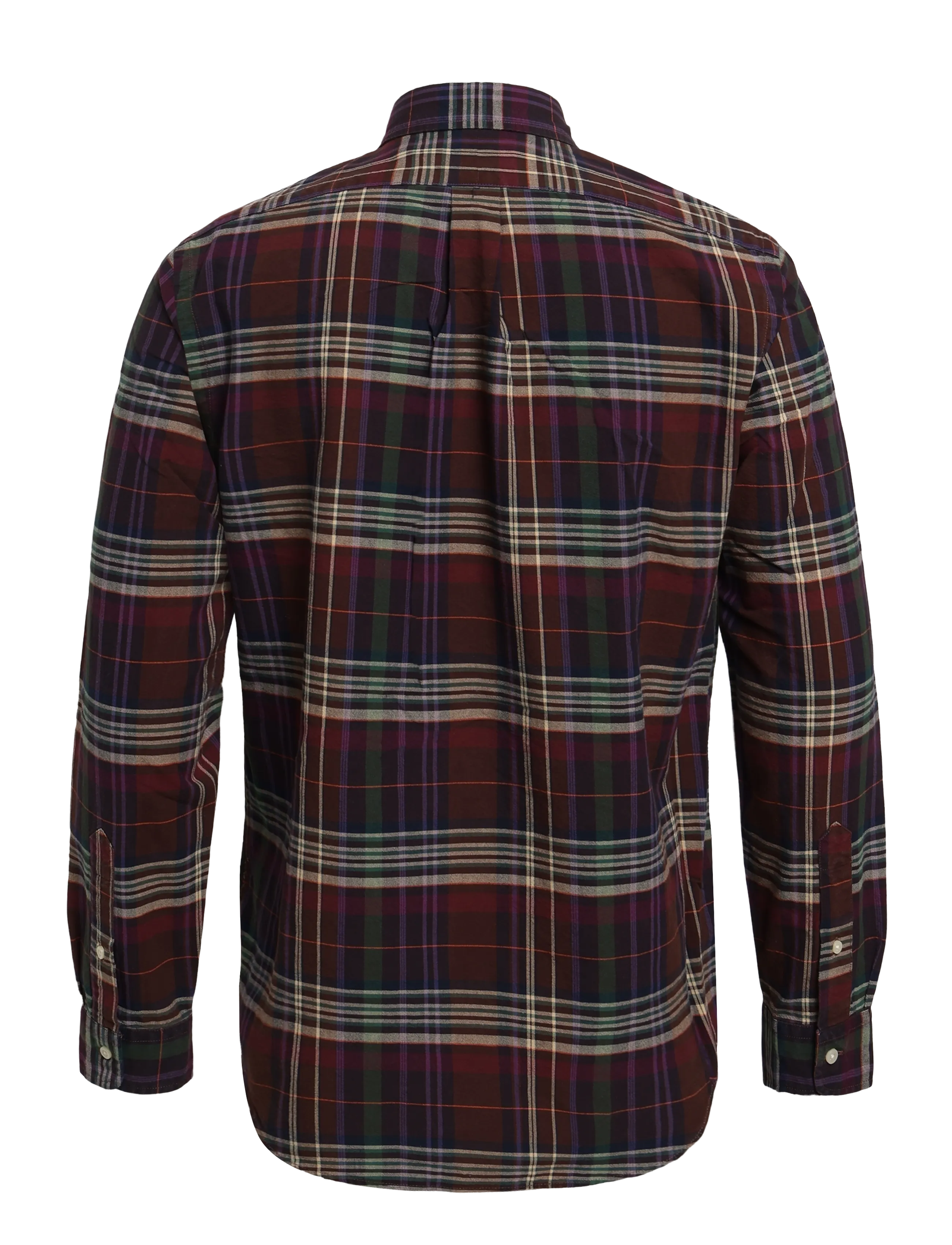 Polo Ralph Lauren - Custom Fit Plaid Oxford Shirt - oxford skjorter - 6890c brown green - 2