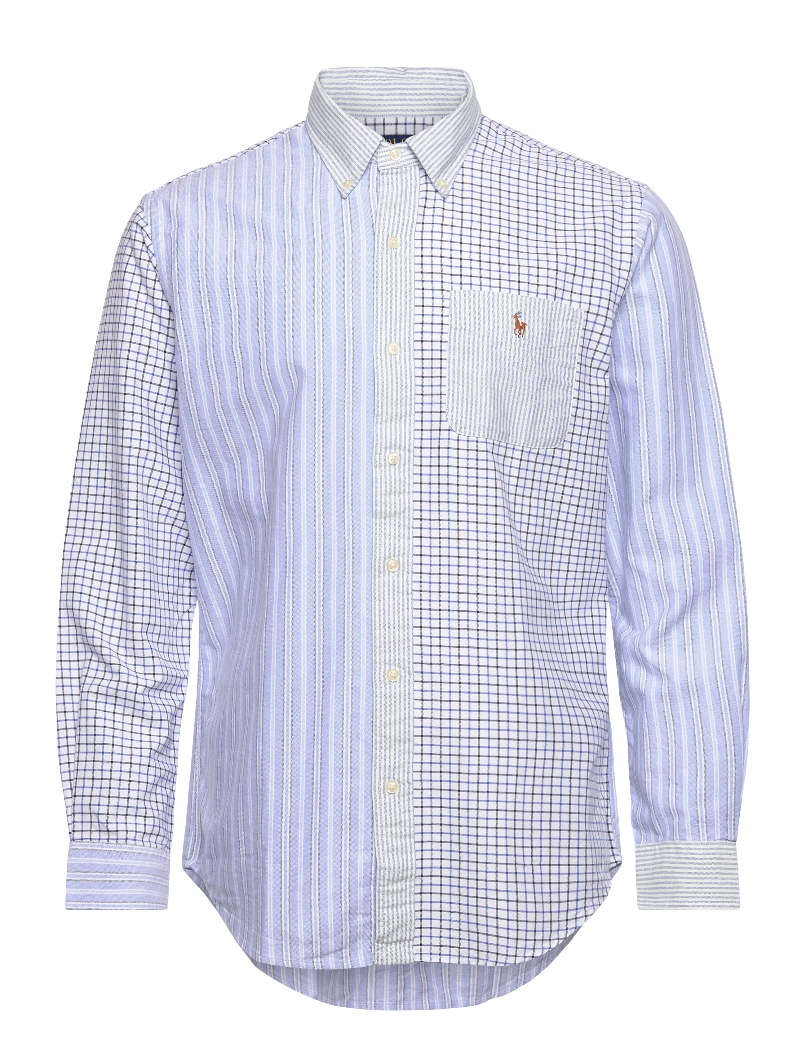 Polo Ralph Lauren Custom Fit Oxford Fun Shirt - Polo Ralph Lauren - 6978 HEAD OF CHAR / blue