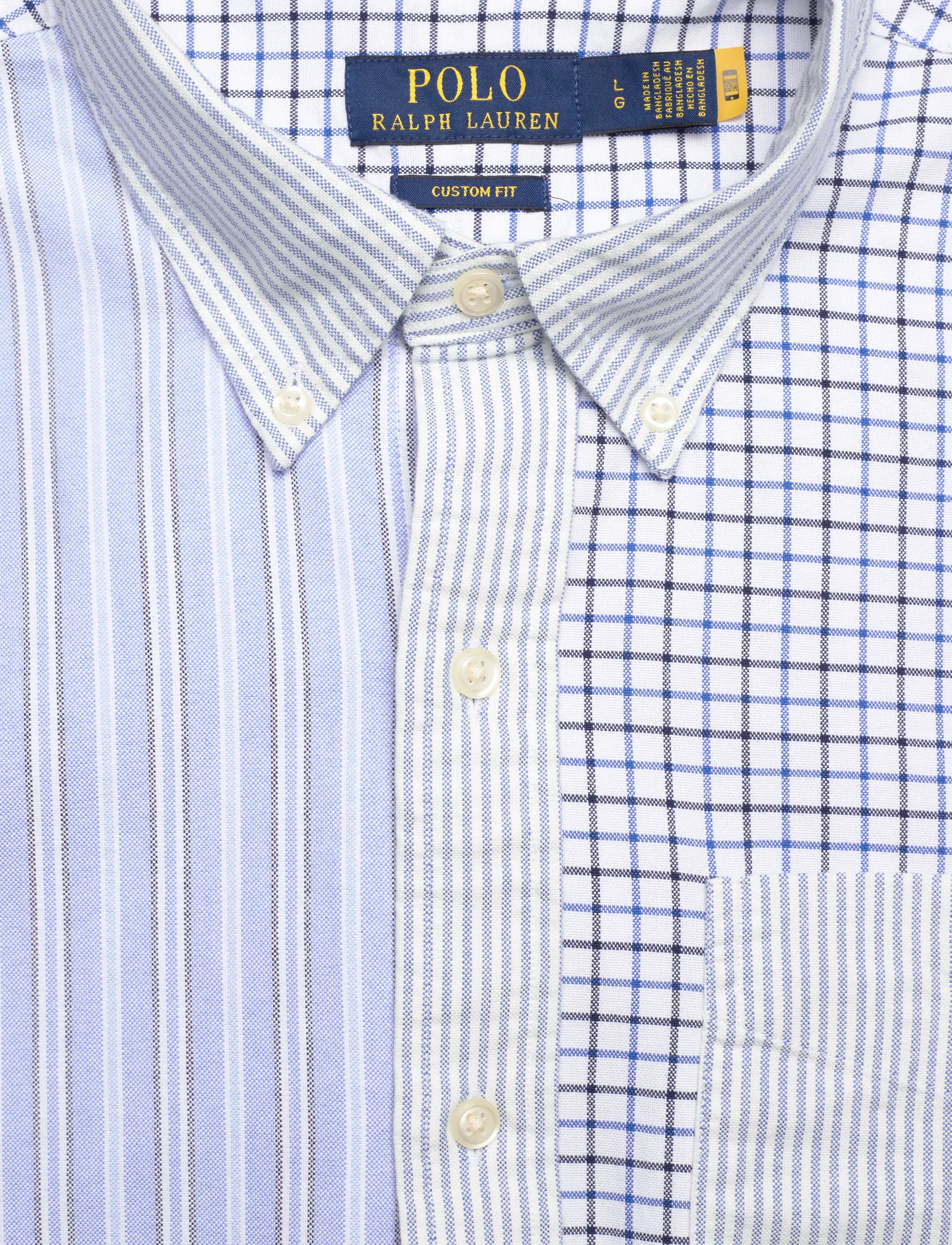 Polo Ralph Lauren - Custom Fit Oxford Fun Shirt - casual hemden - 6978 head of char - 2