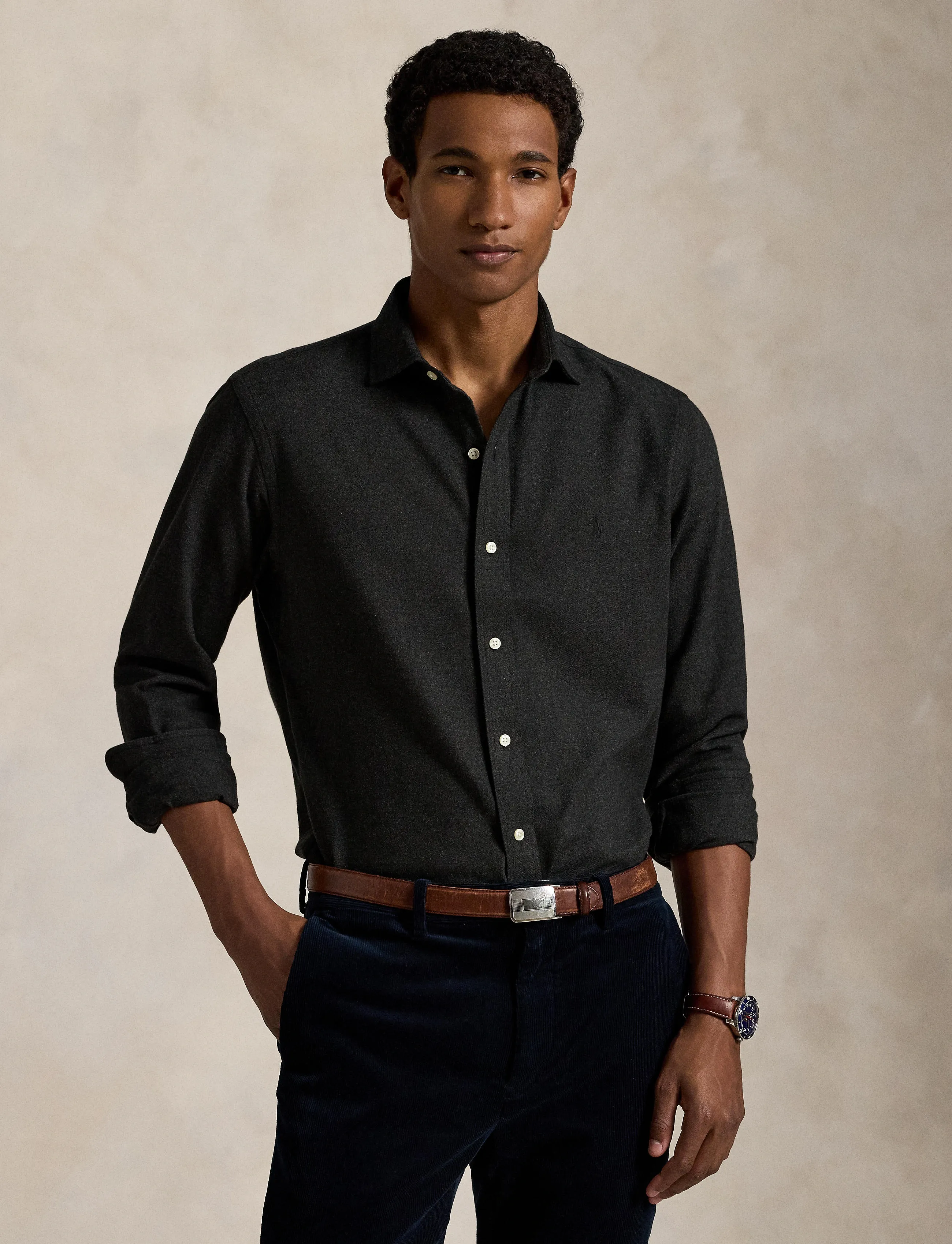 Polo Ralph Lauren - Custom Fit Performance Twill Shirt - chemises décontractées - 6545n barclay hea - 3