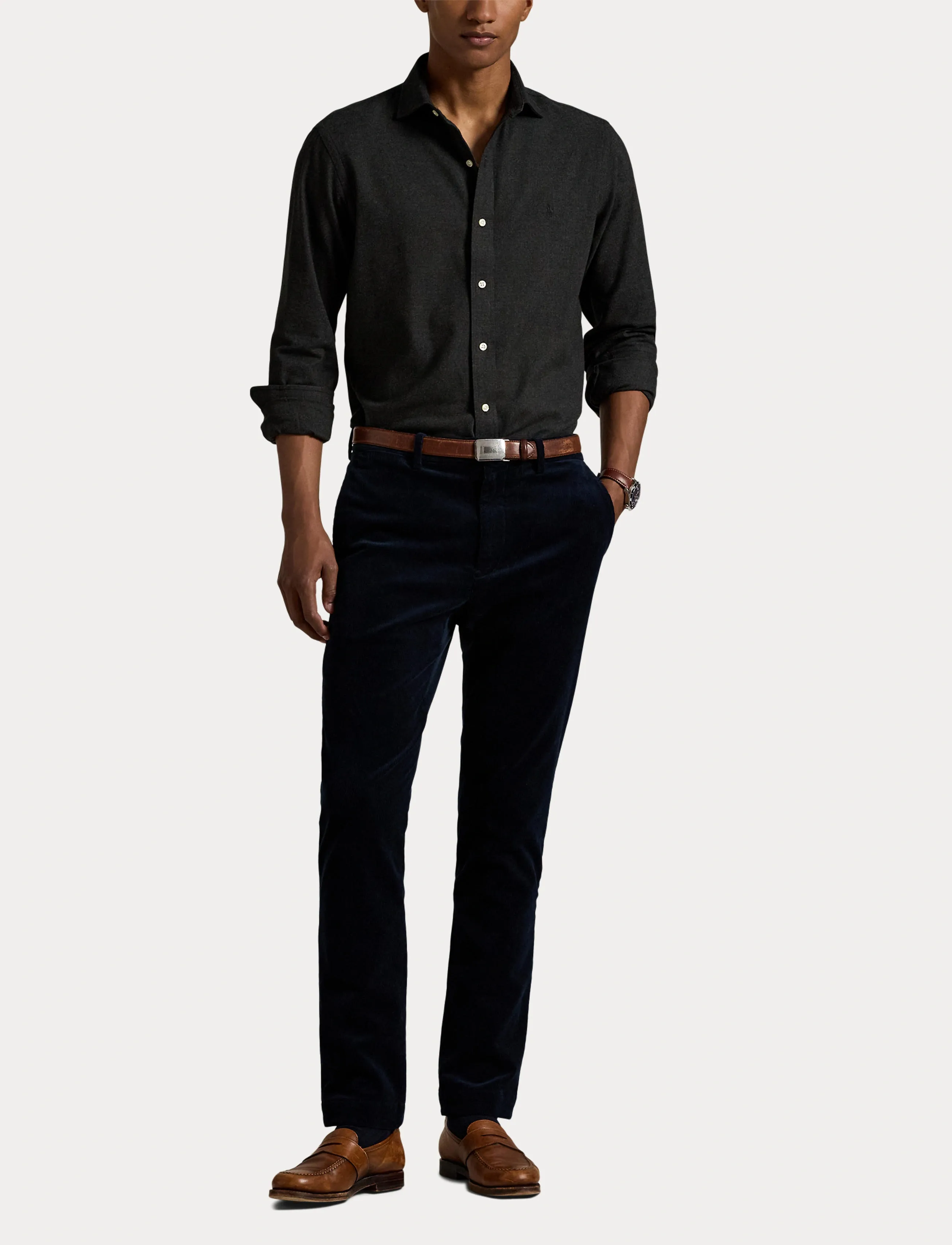 Polo Ralph Lauren - Custom Fit Performance Twill Shirt - chemises décontractées - 6545n barclay hea - 4