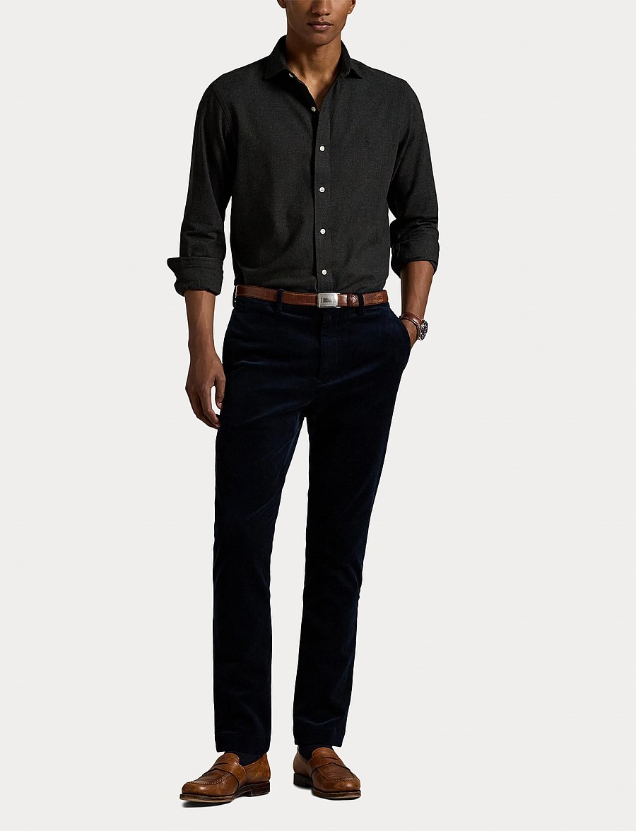 Polo Ralph Lauren - Custom Fit Performance Twill Shirt - chemises décontractées - 6545n barclay hea - 4