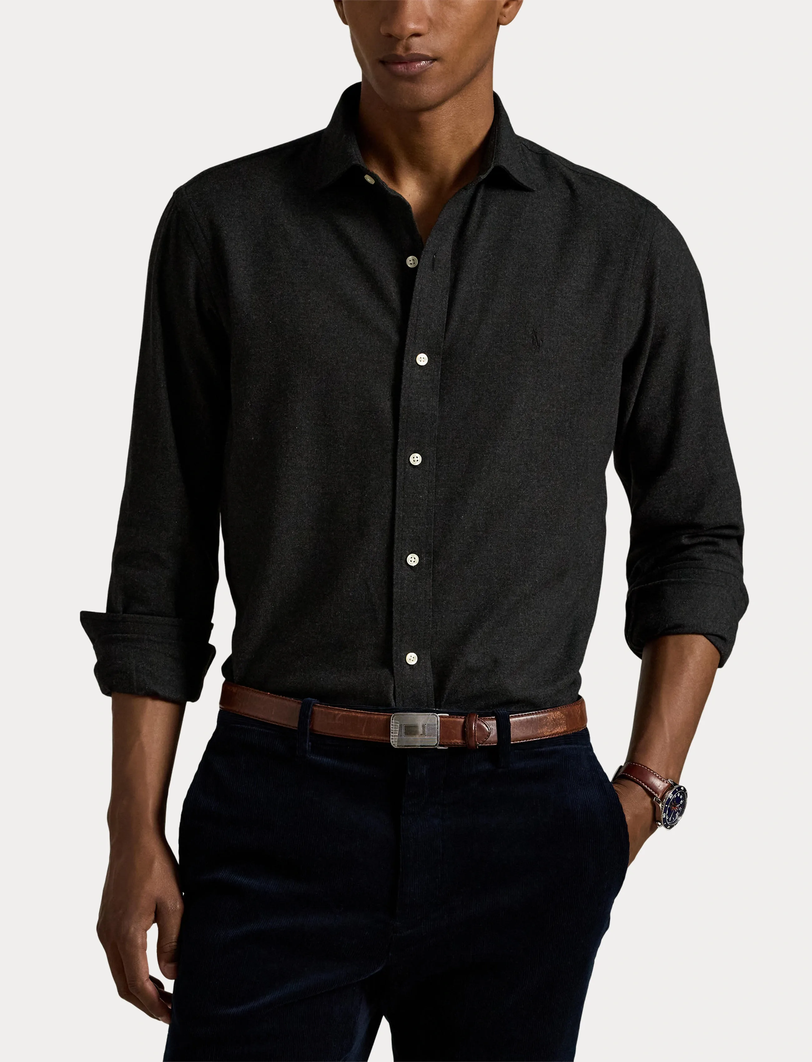 Polo Ralph Lauren - Custom Fit Performance Twill Shirt - chemises décontractées - 6545n barclay hea - 5