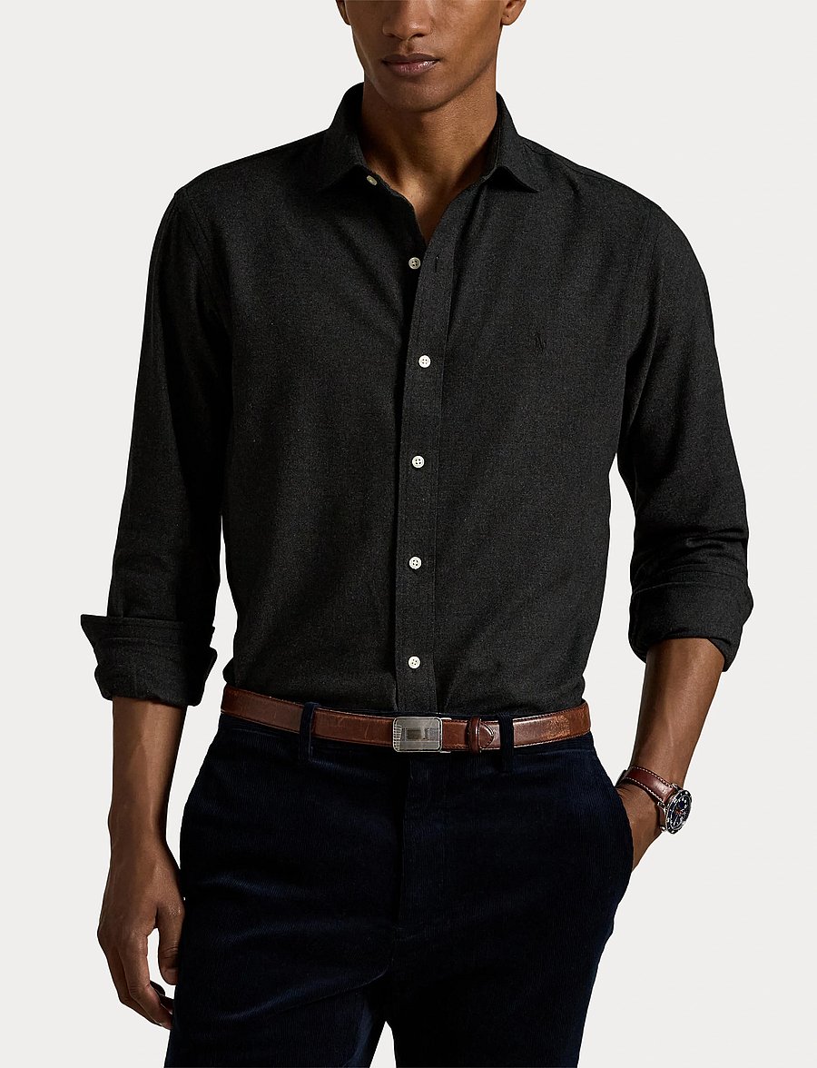Polo Ralph Lauren - Custom Fit Performance Twill Shirt - chemises décontractées - 6545n barclay hea - 5