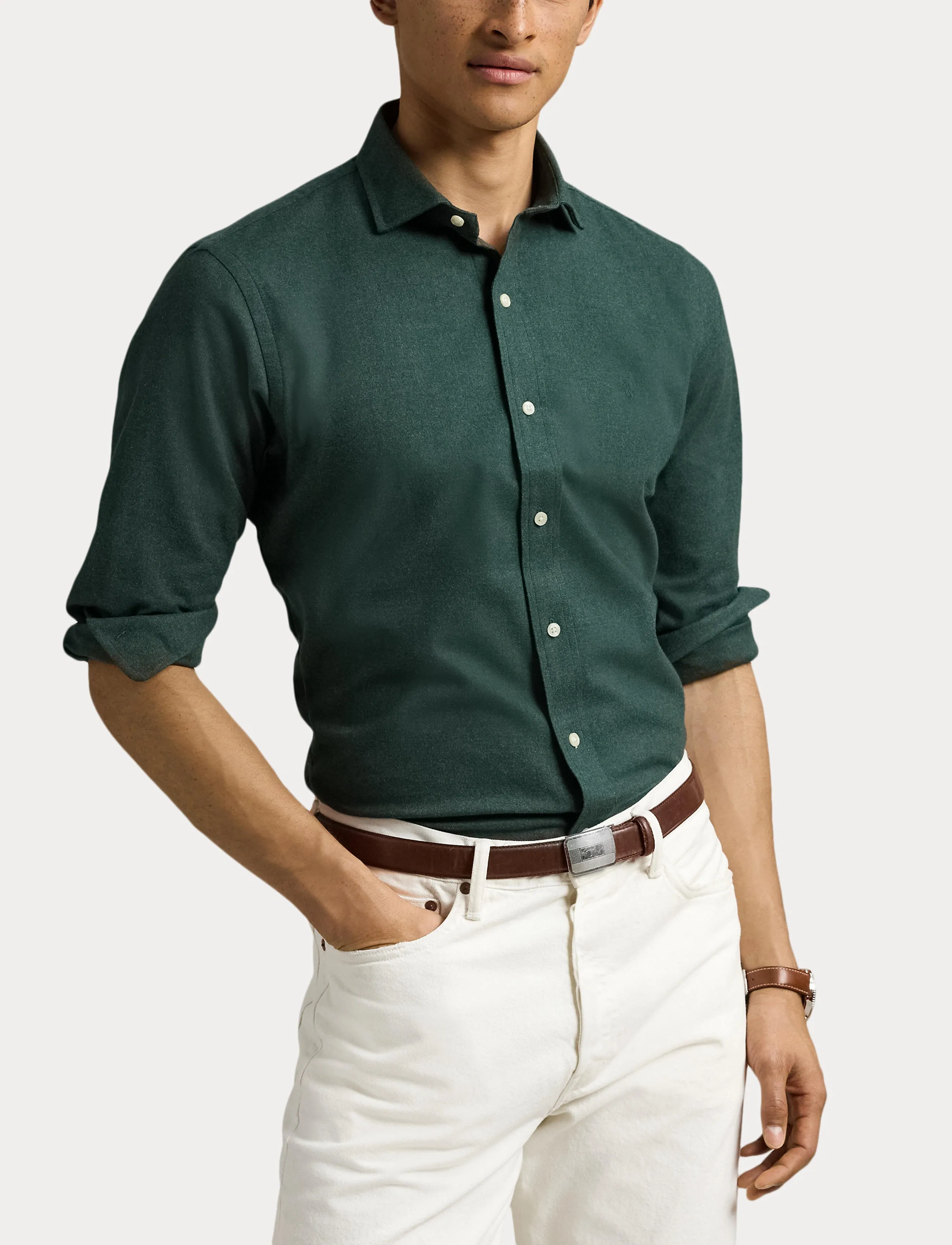 Polo Ralph Lauren - Custom Fit Performance Twill Shirt - casual shirts - 6545p landmark gr - 5