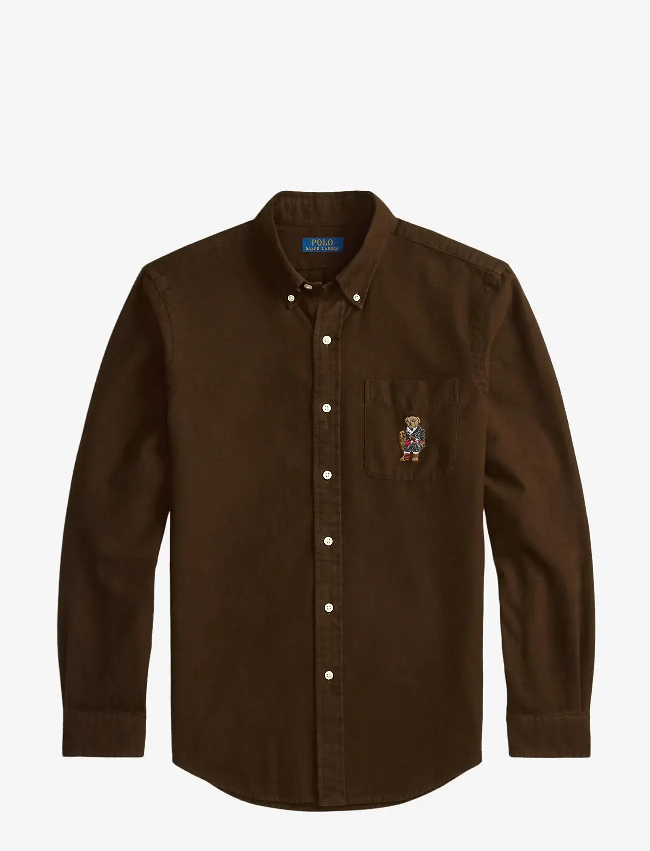 Polo Ralph Lauren - Custom Fit Polo Bear Oxford Shirt - basic skjorter - cooper brown - 1