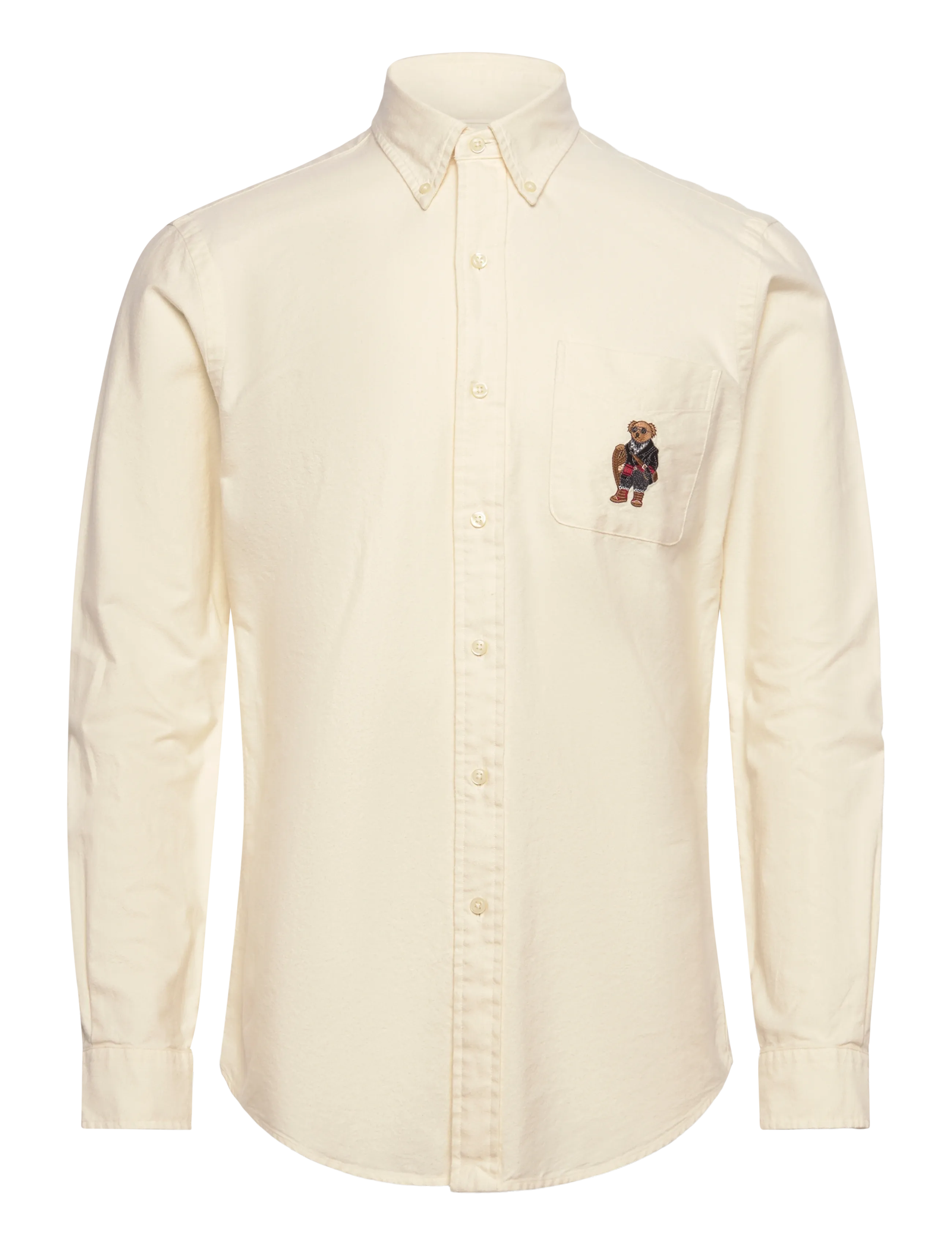 Polo Ralph Lauren Custom Fit Polo Bear Oxford Shirt - Hemden - HERBAL MILK / cream