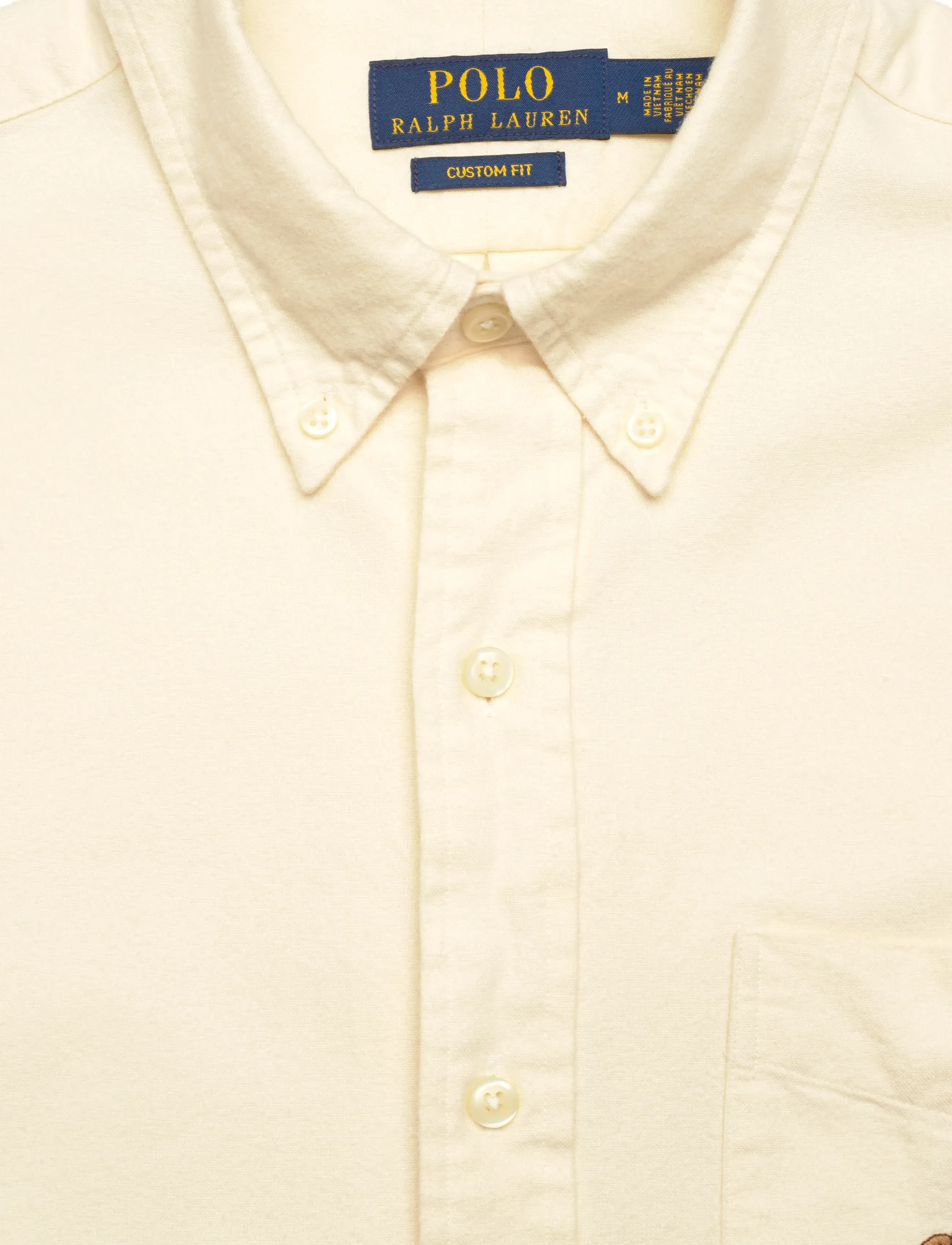 Polo Ralph Lauren - Custom Fit Polo Bear Oxford Shirt - herbal milk - 2