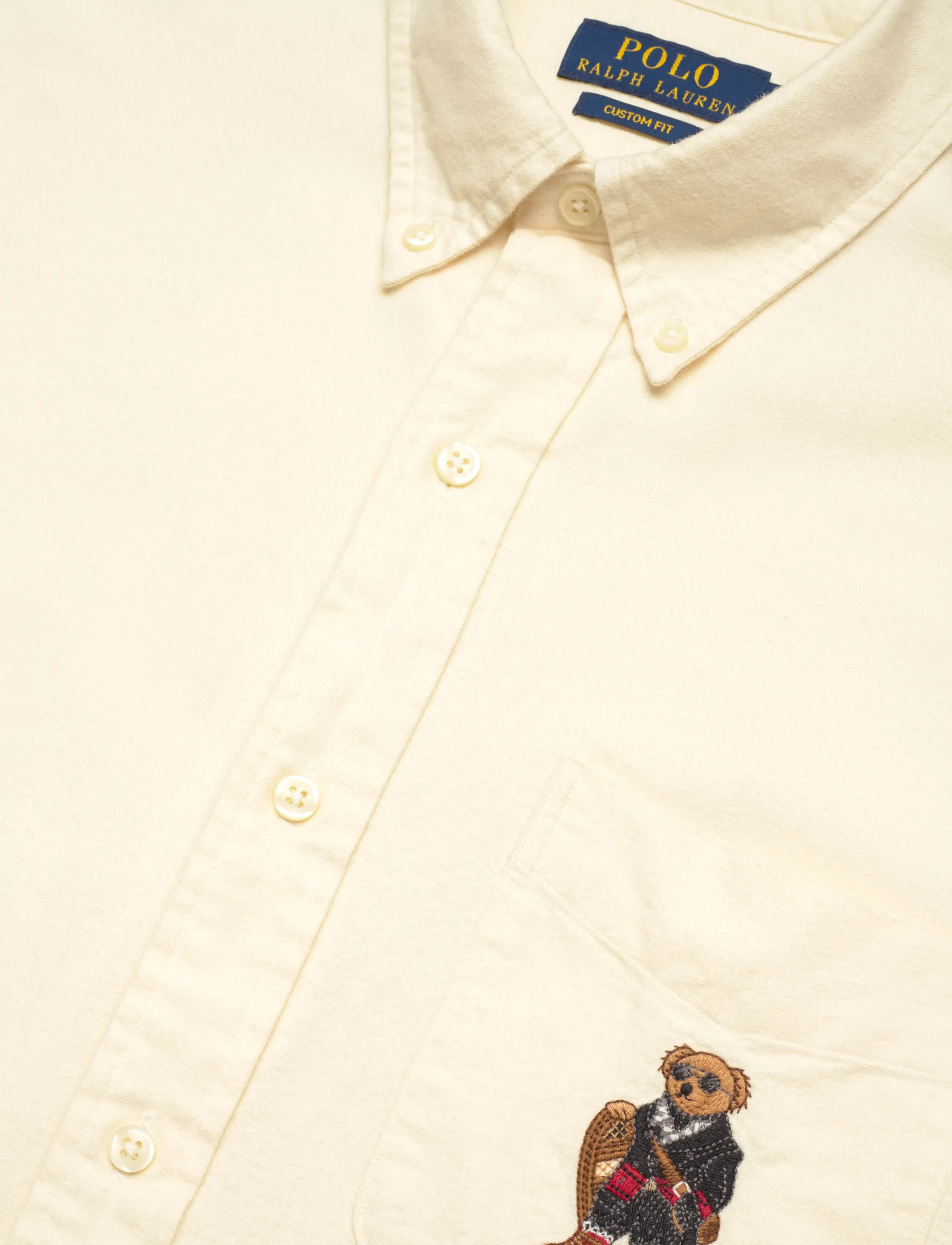 Polo Ralph Lauren - Custom Fit Polo Bear Oxford Shirt - herbal milk - 3