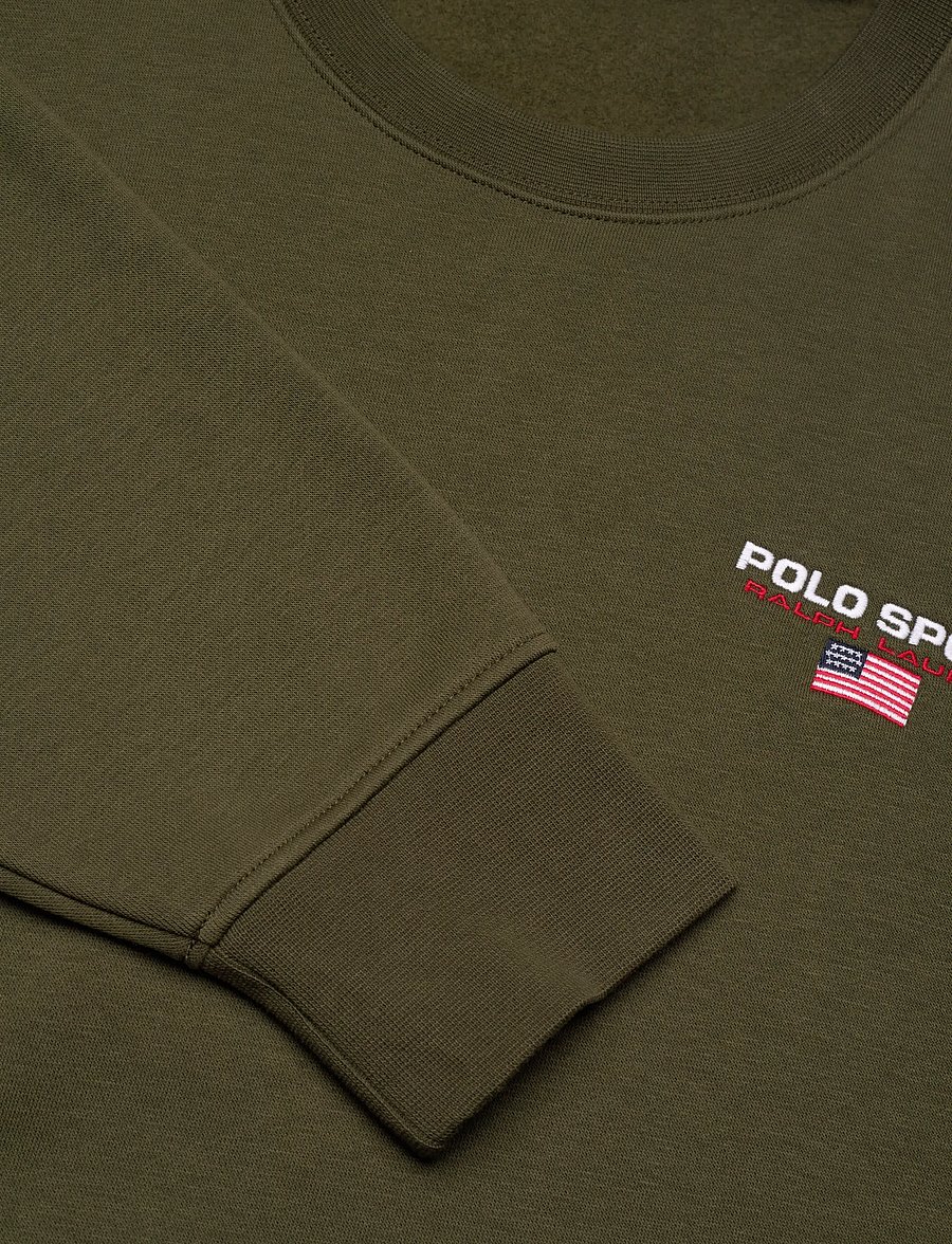 Polo Ralph Lauren - Relaxed Fit Polo Sport Fleece Sweatshirt - sweats - company olive - 2