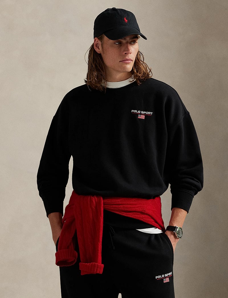 Polo Ralph Lauren - Relaxed Fit Polo Sport Fleece Sweatshirt - osta olukorra järgi - polo black/white - 0