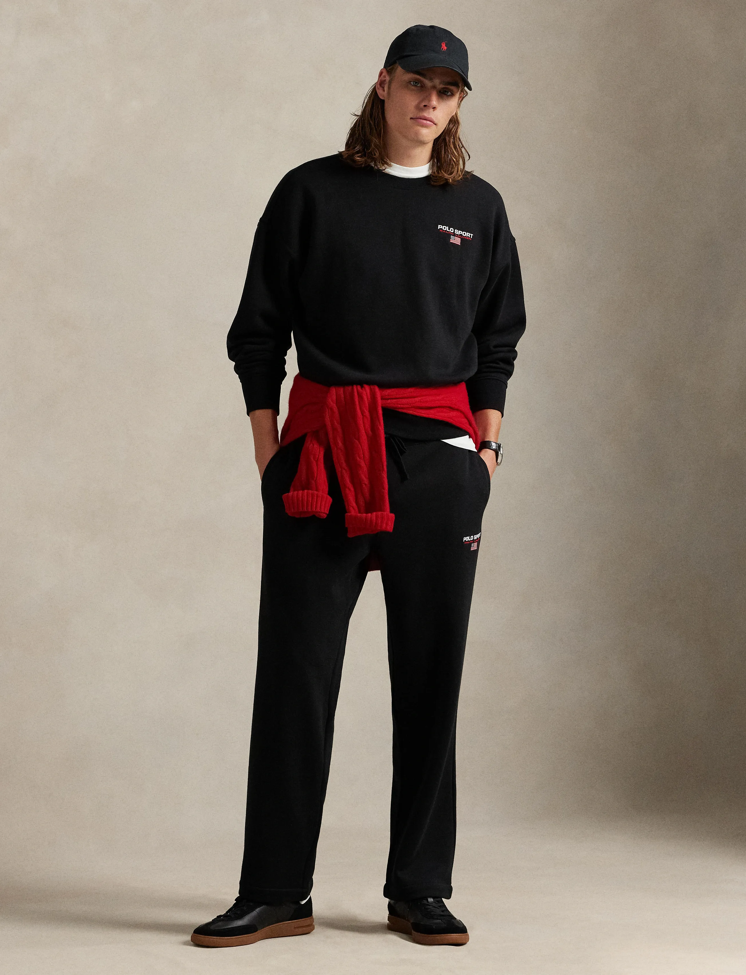Polo Ralph Lauren - Relaxed Fit Polo Sport Fleece Sweatshirt - shop efter anledning - polo black/white - 3