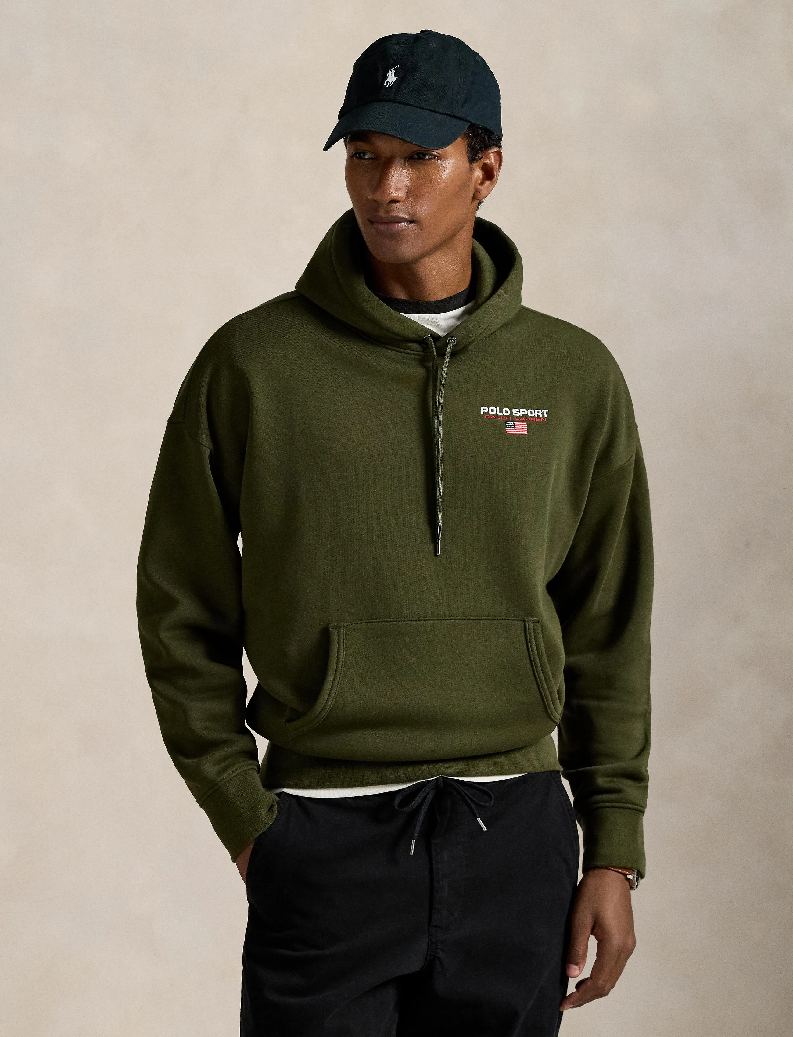 Polo Ralph Lauren Relaxed Fit Polo Sport Hoodie - Hættetrøjer - COMPANY OLIVE / khaki/green