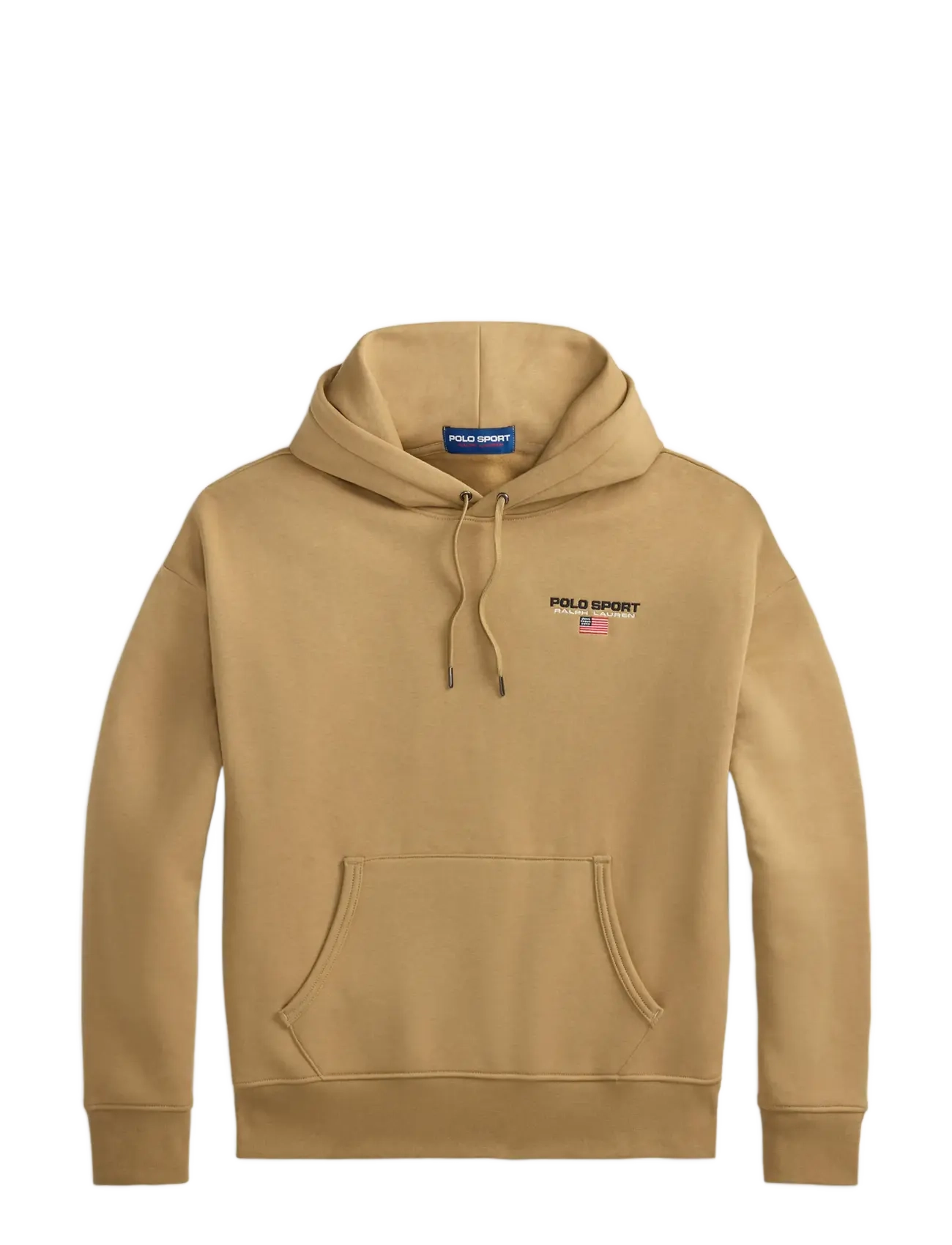 Relaxed Fit Polo Sport Hoodie - DESERT KHAKI