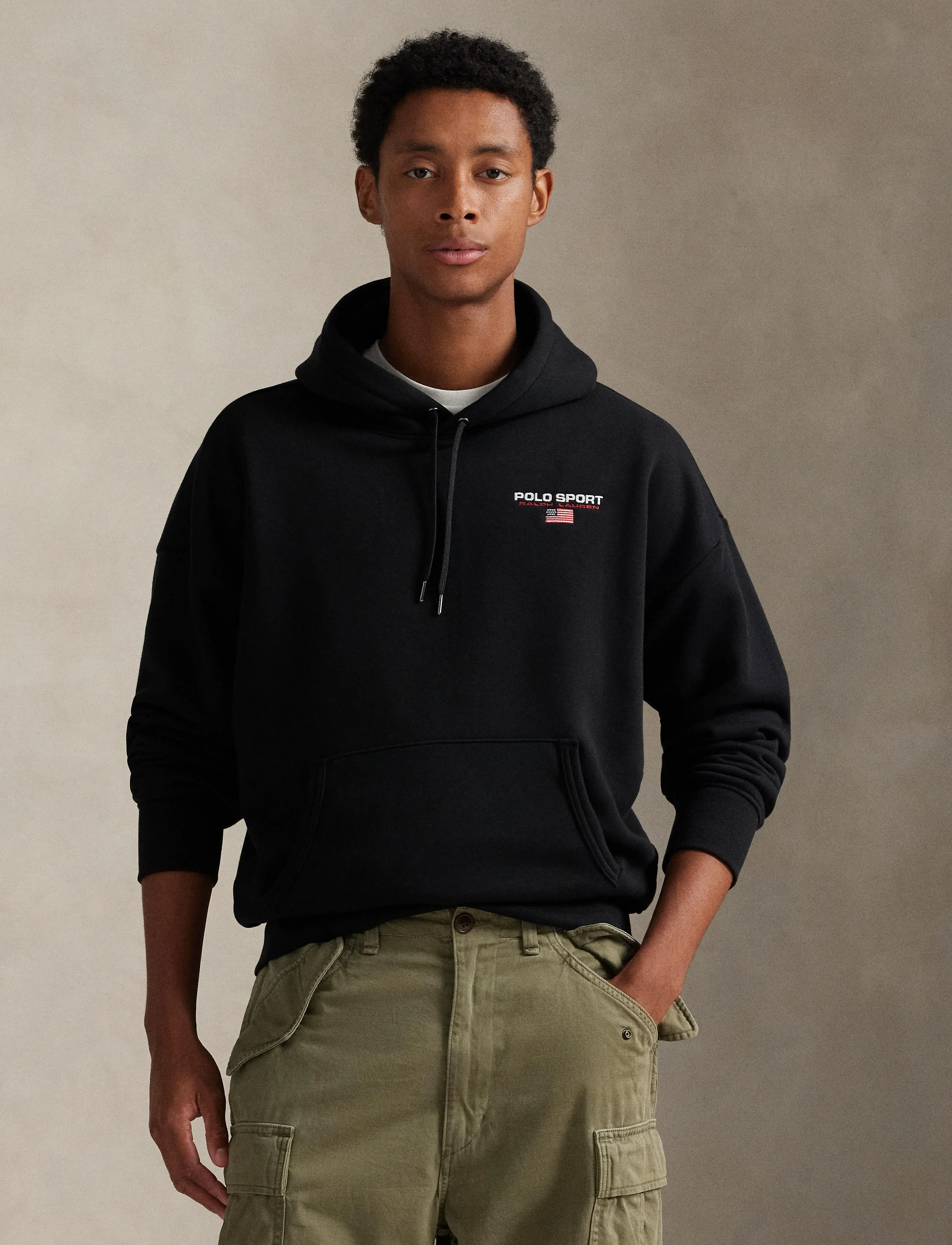 Polo Ralph Lauren - Relaxed Fit Polo Sport Hoodie - hættetrøjer - polo black/white - 3