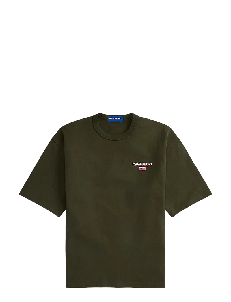 Polo Ralph Lauren - Relaxed Fit Polo Sport Jersey T-Shirt - stutterma bolir - company olive - 1