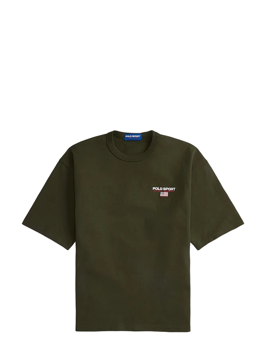 Polo Ralph Lauren - Relaxed Fit Polo Sport Jersey T-Shirt - lühikeste varrukatega t-särgid - company olive - 1