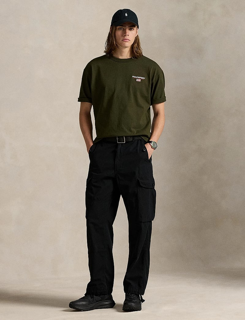 Polo Ralph Lauren - Relaxed Fit Polo Sport Jersey T-Shirt - stutterma bolir - company olive - 3