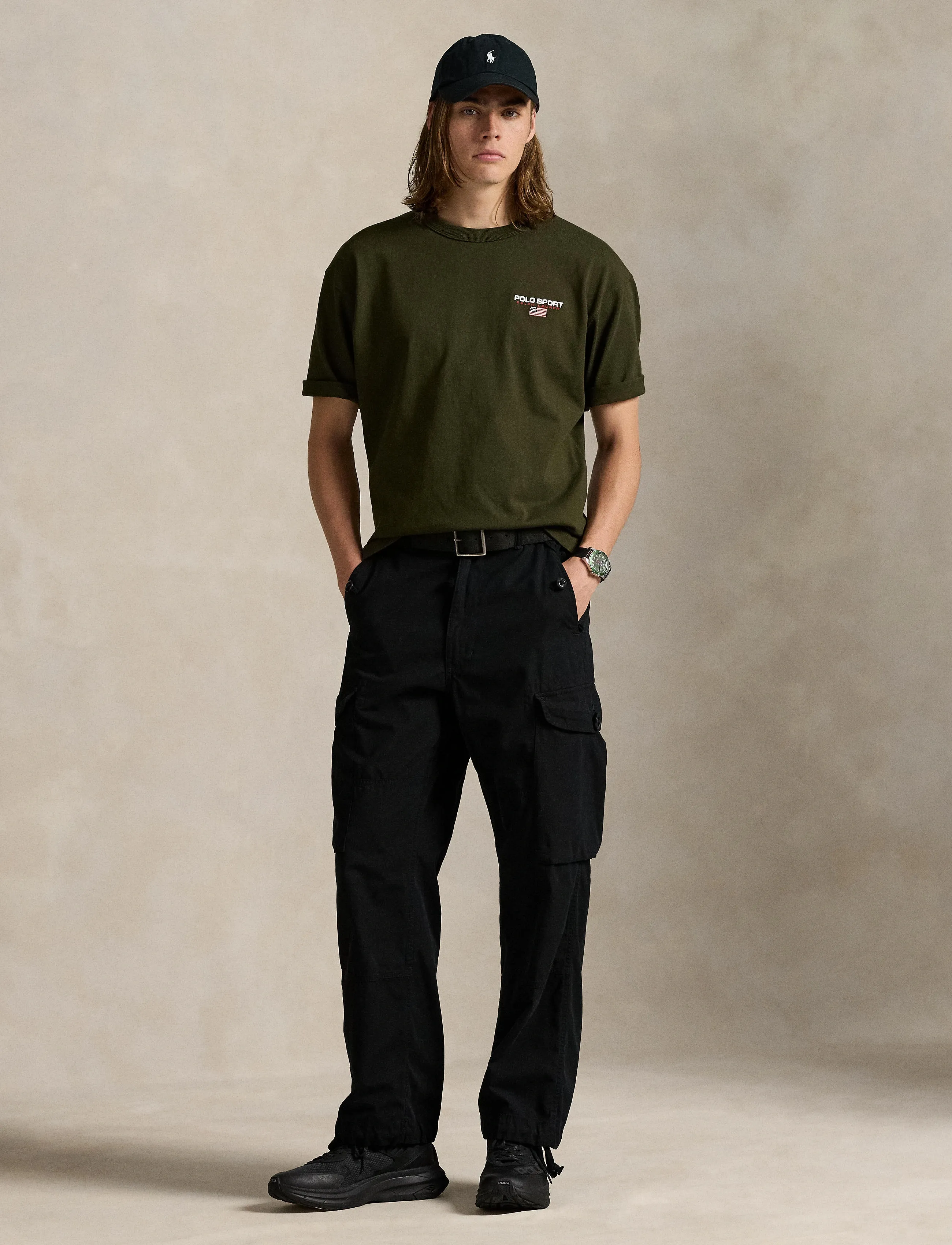 Polo Ralph Lauren - Relaxed Fit Polo Sport Jersey T-Shirt - lühikeste varrukatega t-särgid - company olive - 3