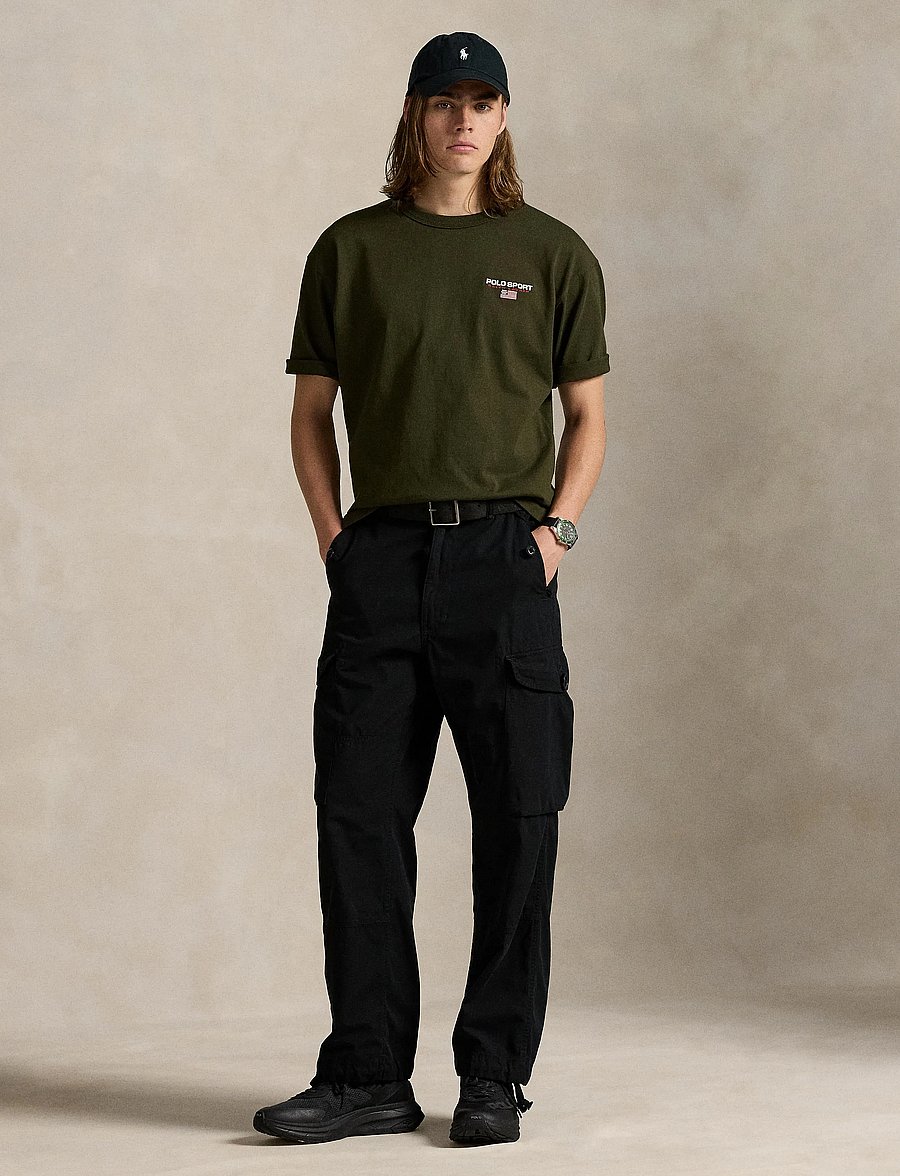 Polo Ralph Lauren - Relaxed Fit Polo Sport Jersey T-Shirt - lühikeste varrukatega t-särgid - company olive - 3