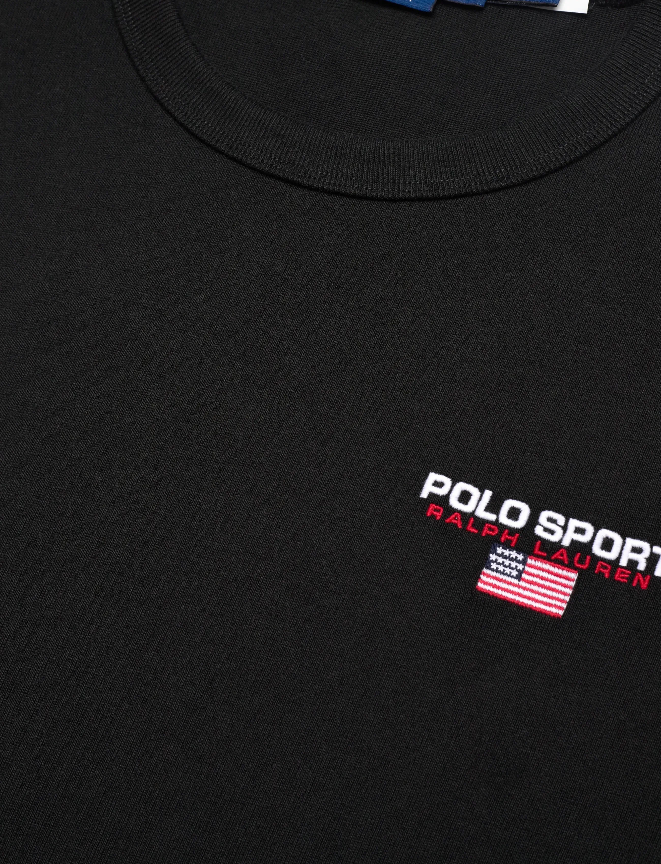 Polo Ralph Lauren - Relaxed Fit Polo Sport Jersey T-Shirt - kortærmede t-shirts - polo black/white - 4