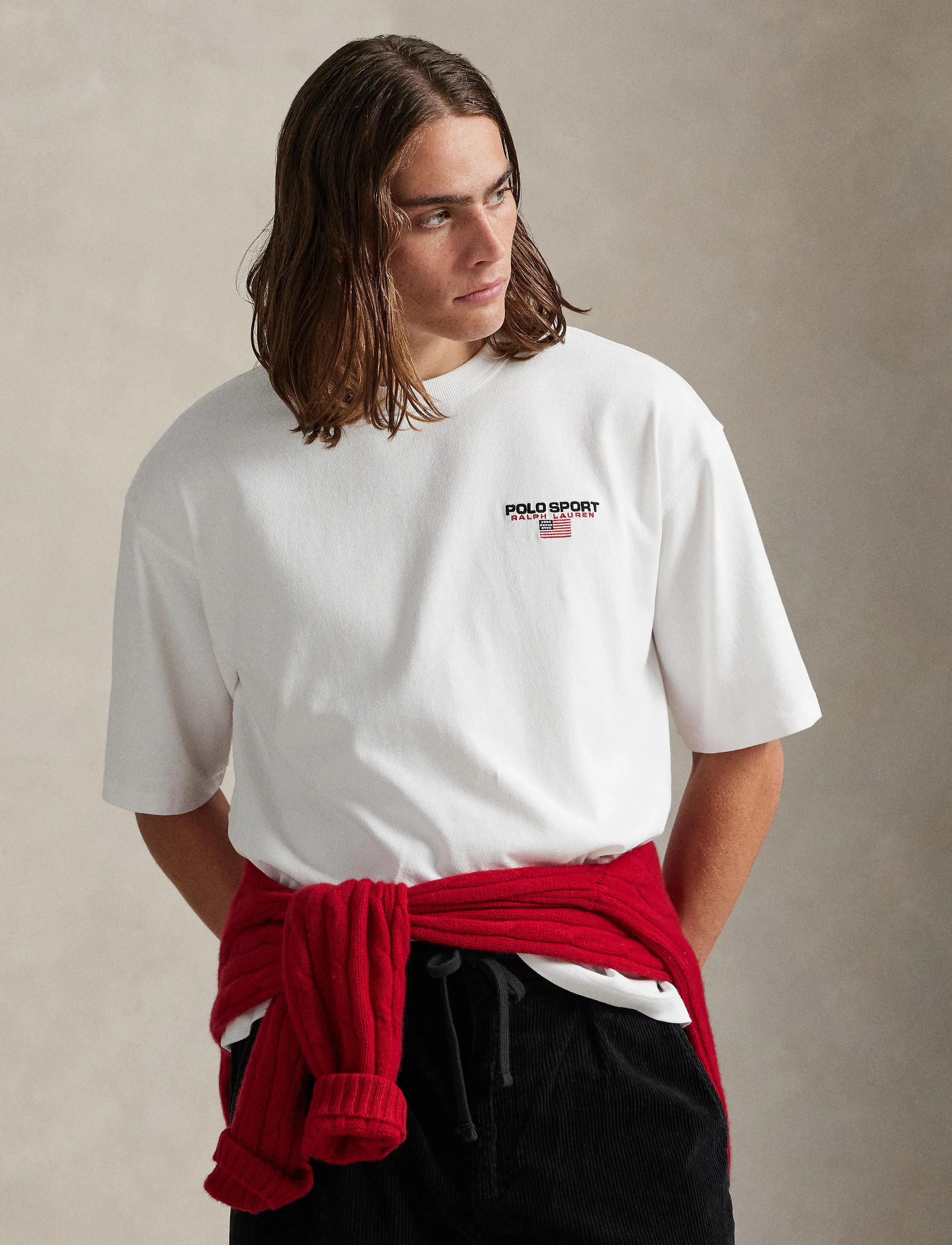 Polo Ralph Lauren Relaxed Fit Polo Sport Jersey T-Shirt - T-Shirts - WHITE / white