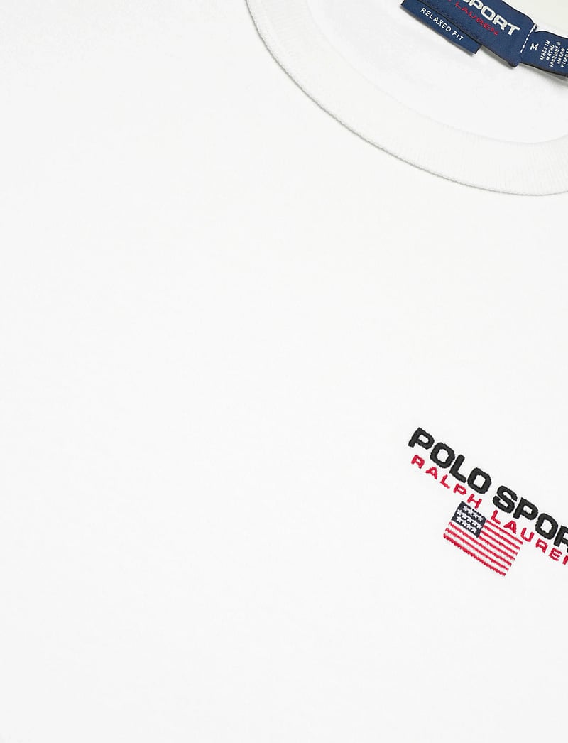 Polo Ralph Lauren - Relaxed Fit Polo Sport Jersey T-Shirt - kortärmade t-shirts - white - 4